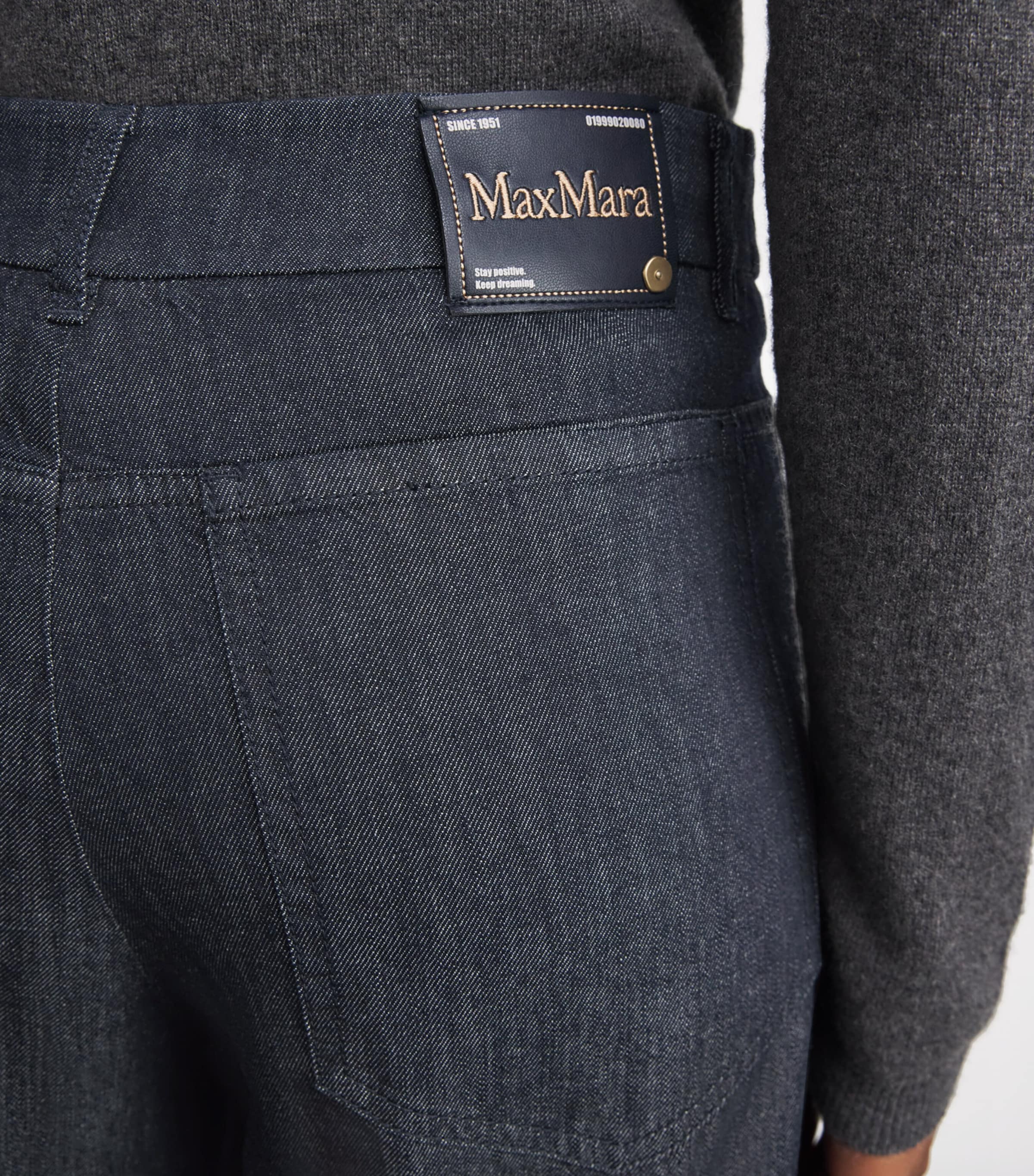 Cotton-Kapok Barrel-Leg Jeans ULTRAMARINE Image 6