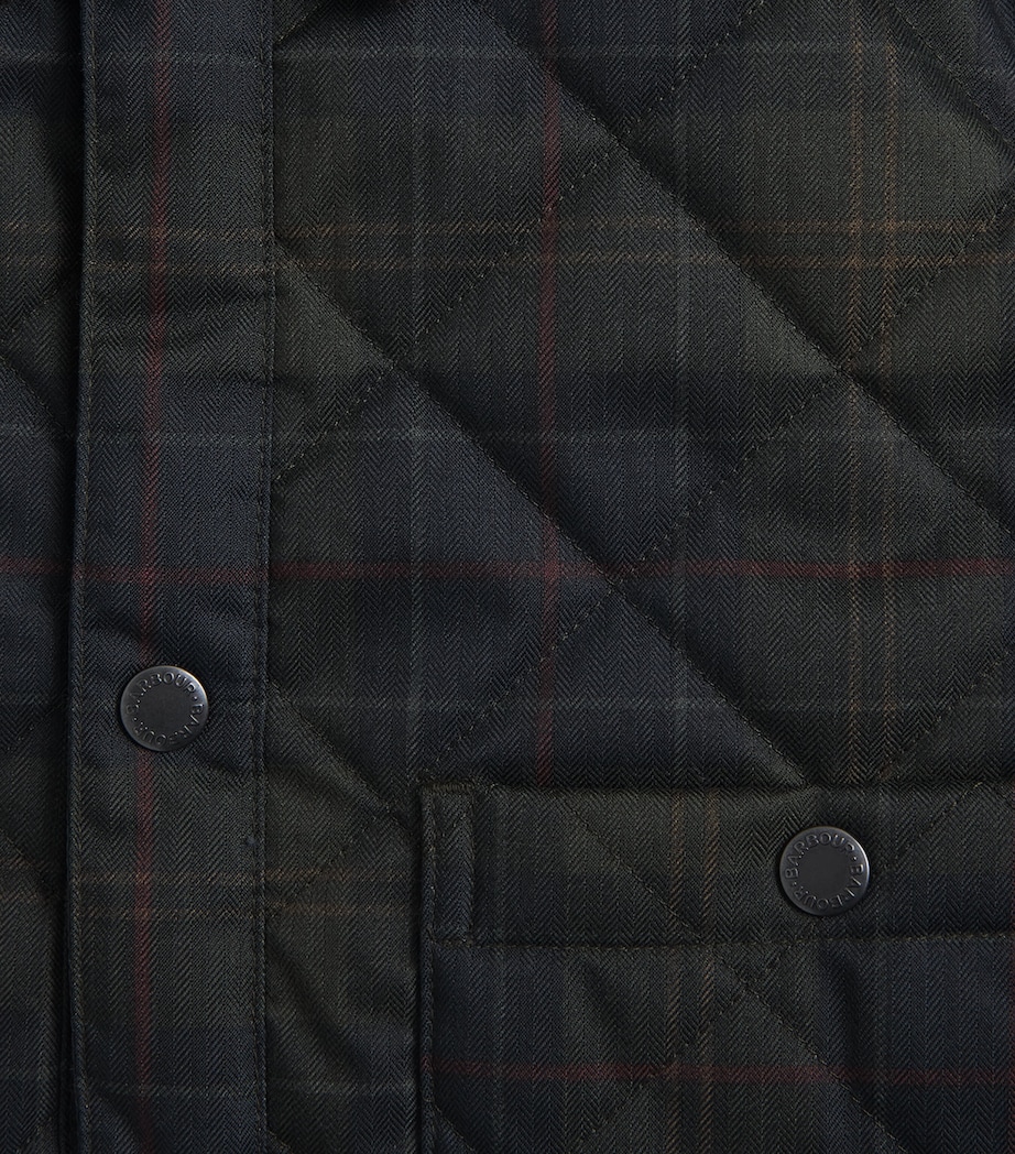 Barbour Mens Tartan Quilted Jacket Shadow Classic Image 6
