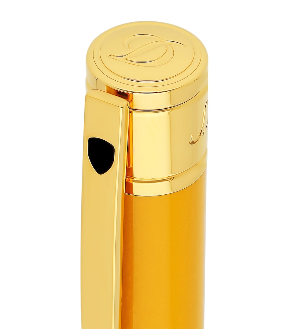 S.T. Dupont D-Initial Dragon Ballpoint Pen Mustard/gold Image 2