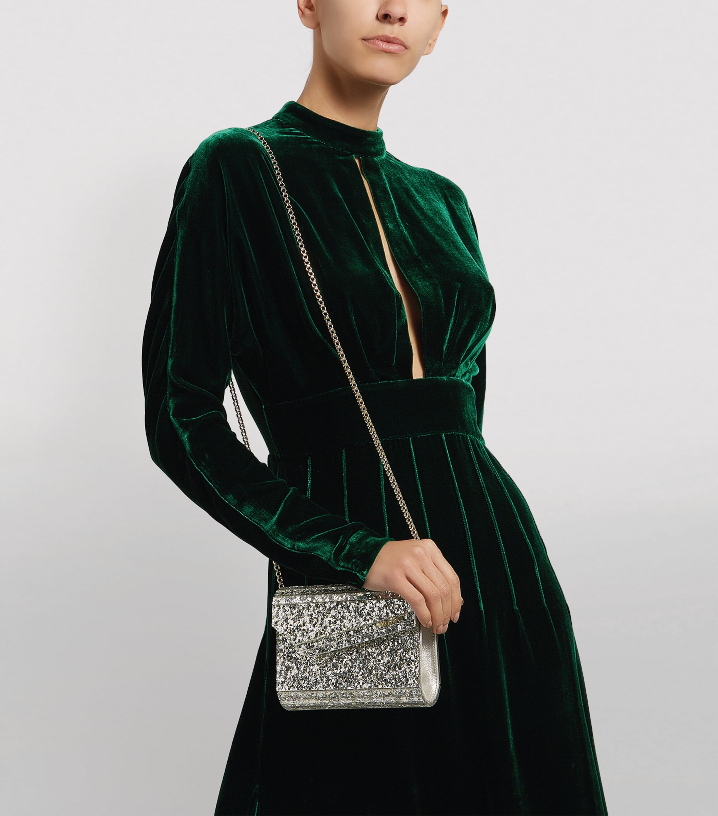 Glitter Candy Clutch Bag CHAMPAGNE Image 2