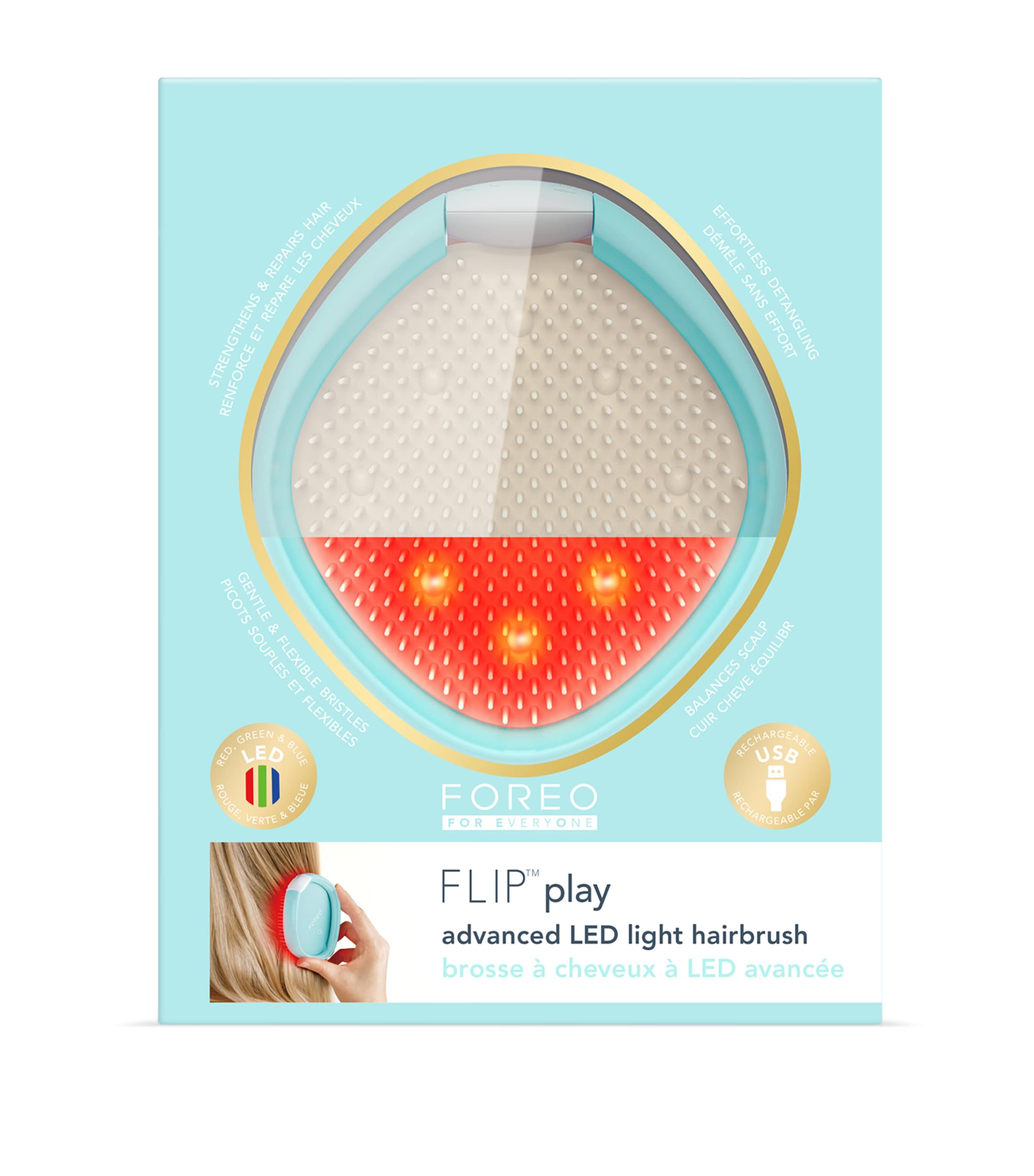 Foreo FLIP Play Advanced 3-in-1 LED Hairbrush No Image 4