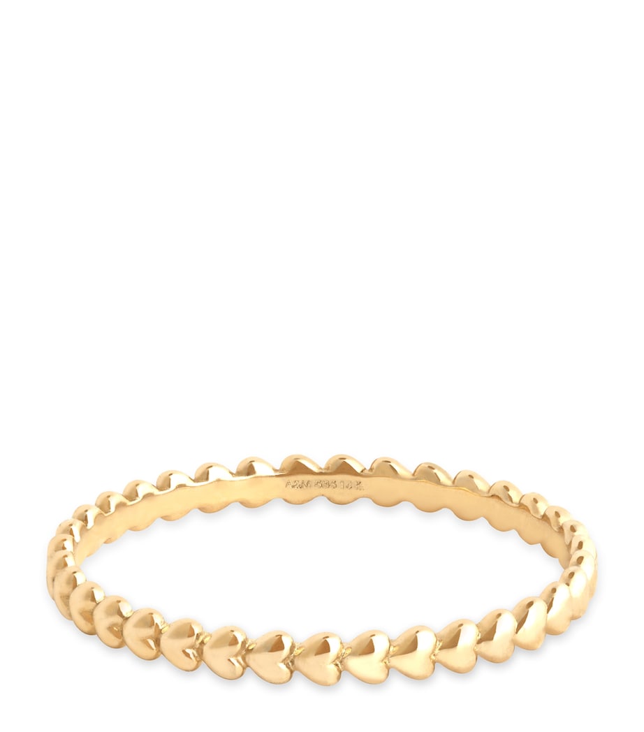 Yellow Gold Heart Ring GOLD Image 1