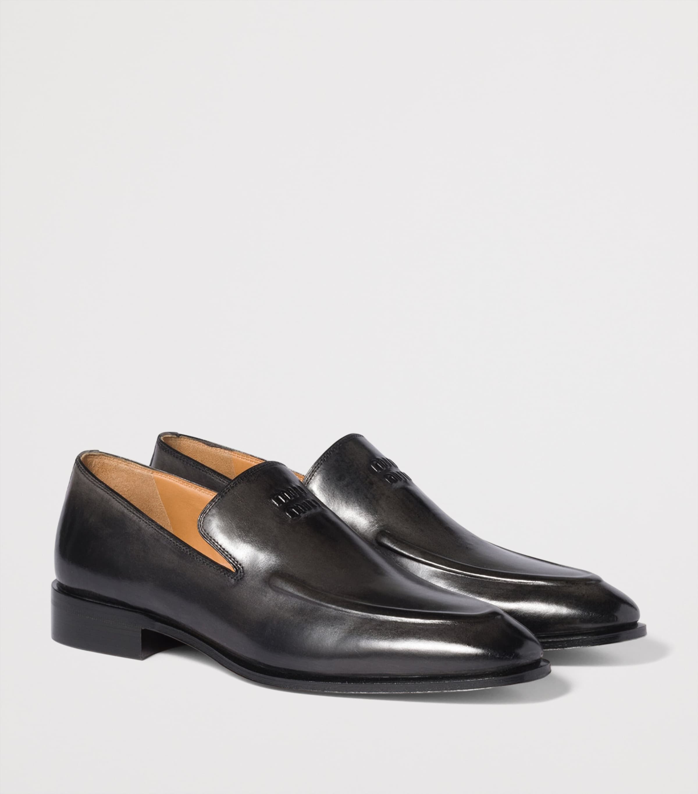 Leather Logo Loafers F0002 Image 2