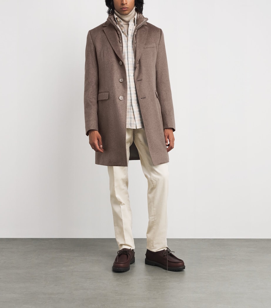 Cashmere Padded-Insert Overcoat 2700 BEIGE Image 2