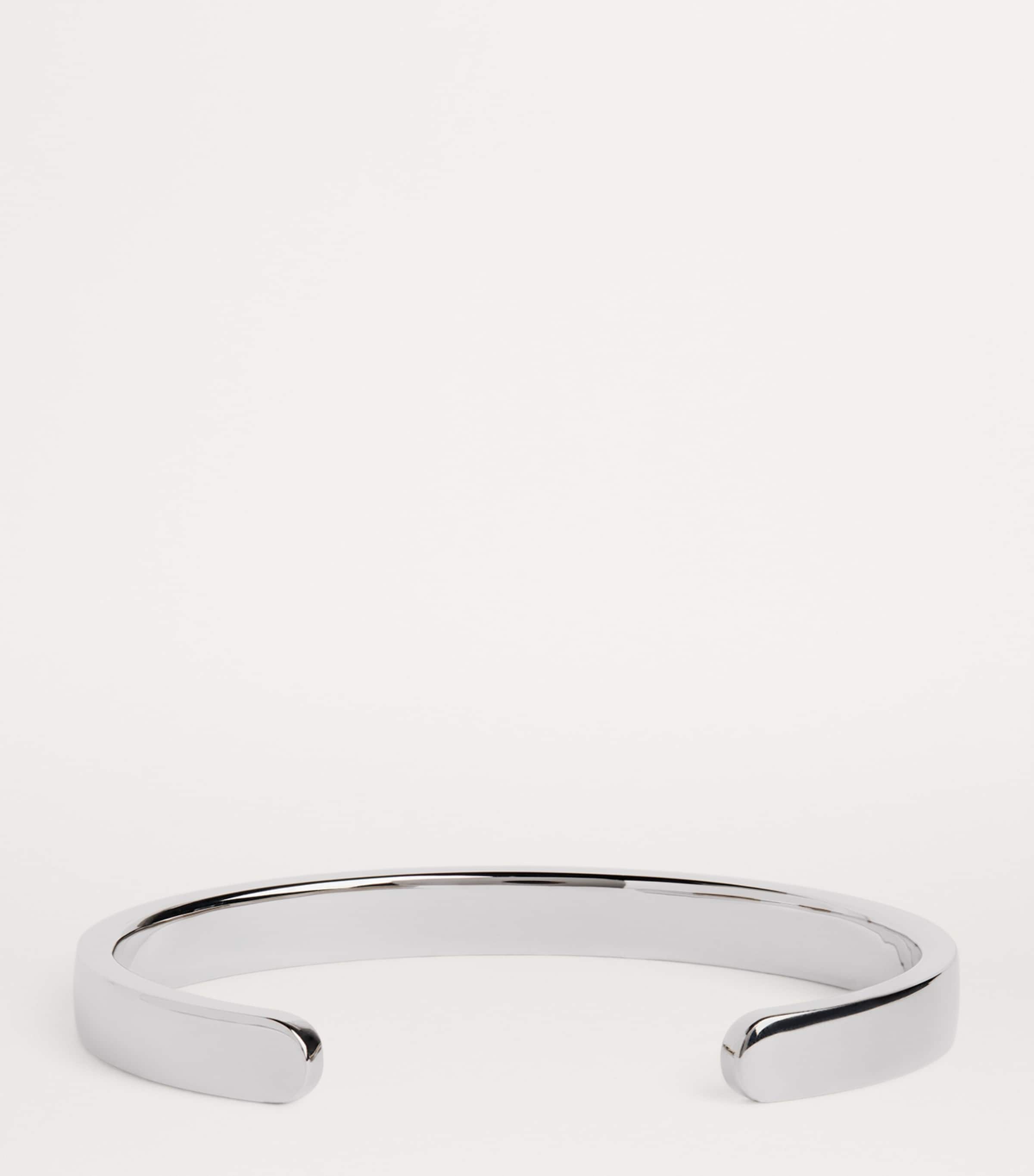 Logo-Engraved Bangle SILVER - BLACK Image 3