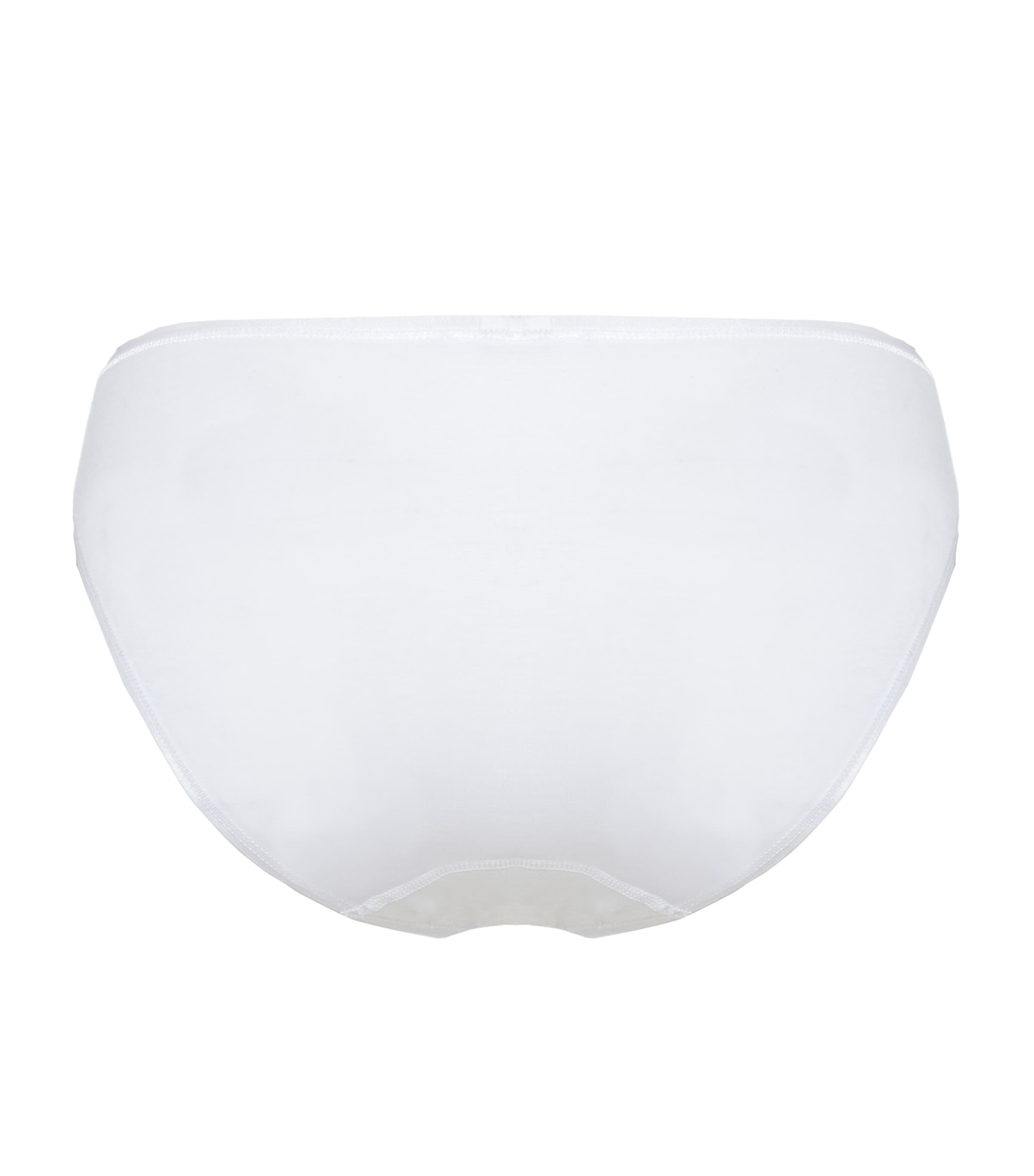 Cotton Seamless Mini Brief WHITE Image 3