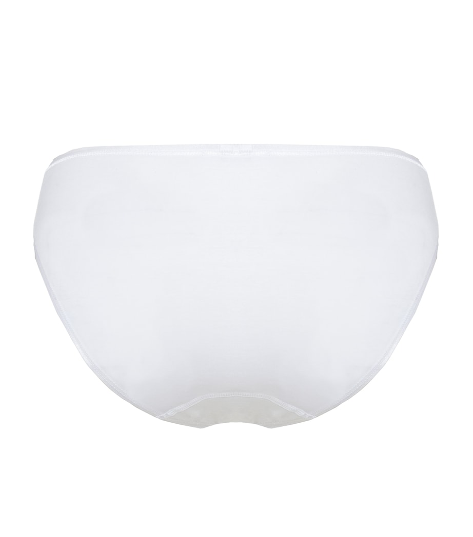 Cotton Seamless Mini Brief WHITE Image 3