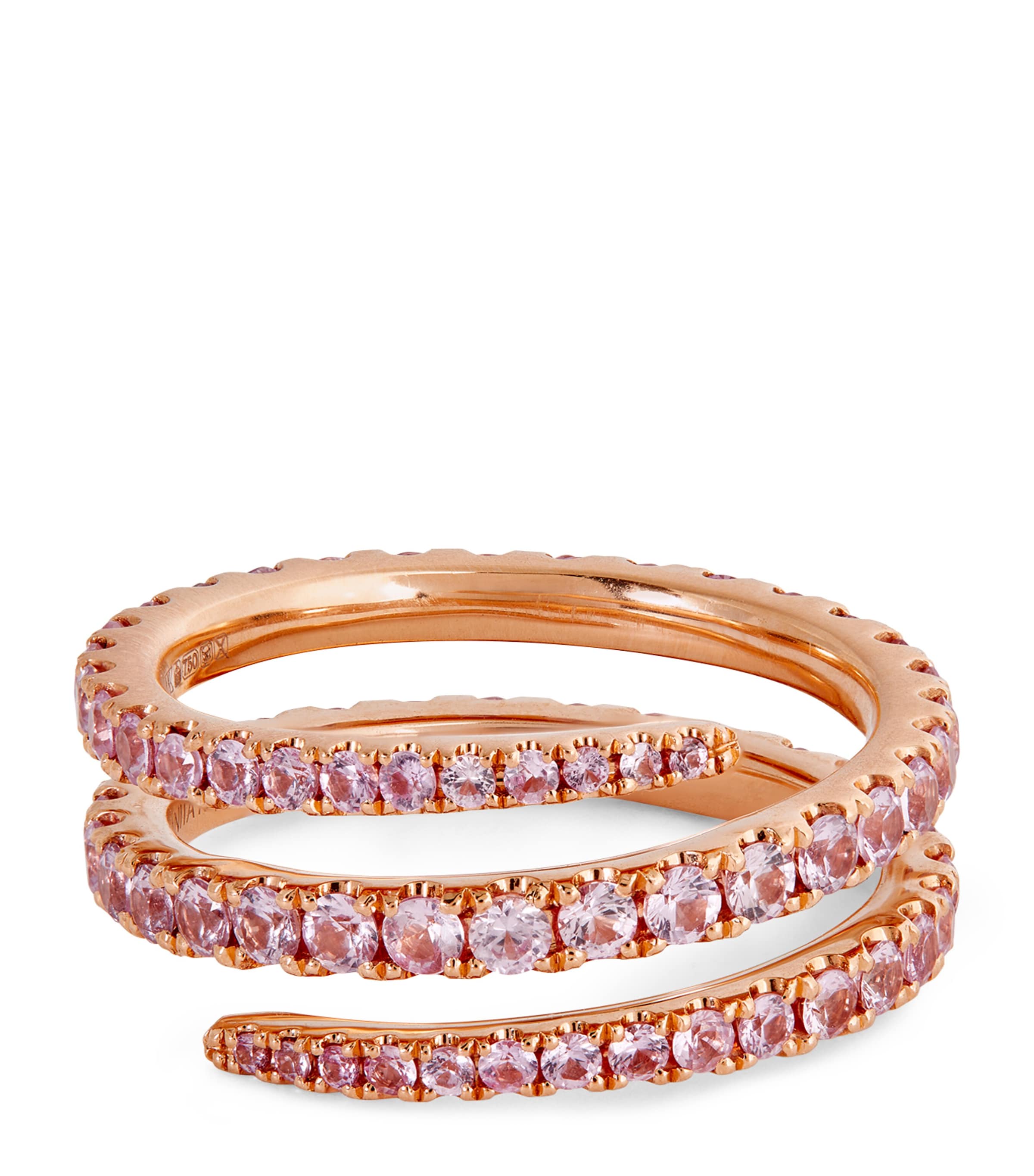 Anita Ko Rose Gold And Sapphire Coil Ring