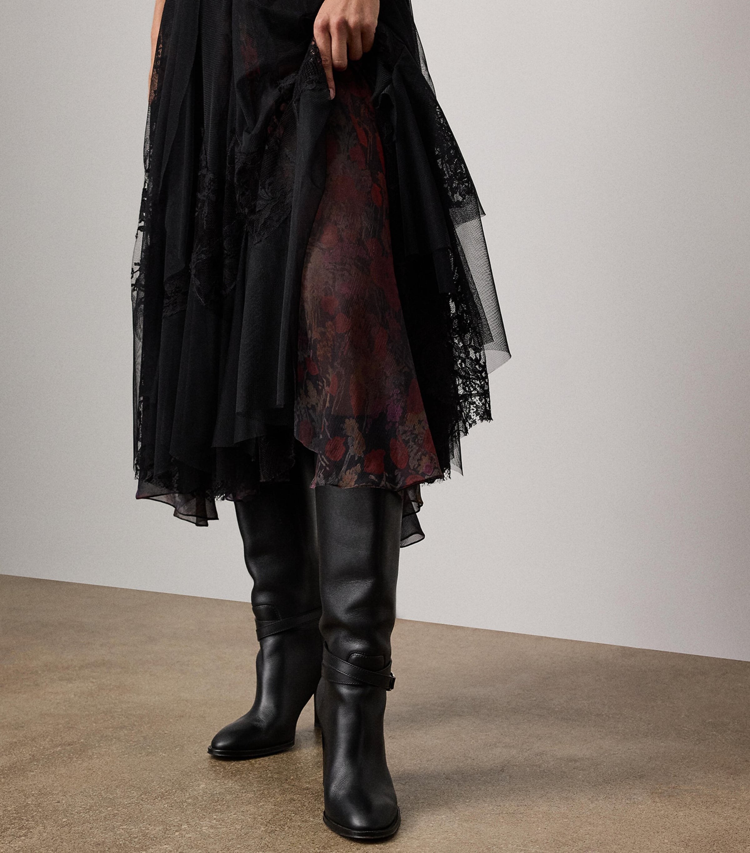 Embroidered Quinn Cocktail Dress BLACK Image 5