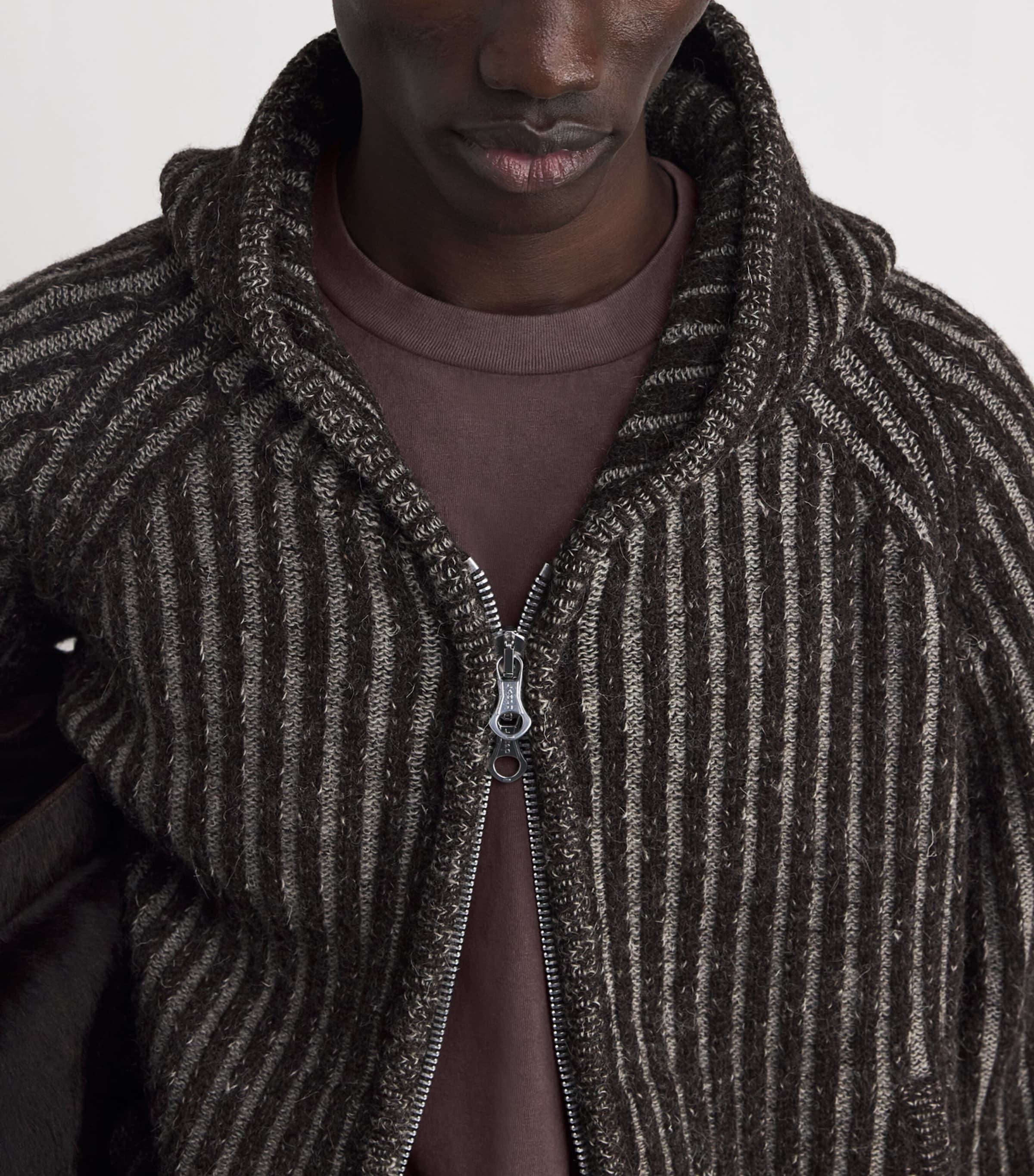 Cotton Boxy T-Shirt WORN BROWN Image 6