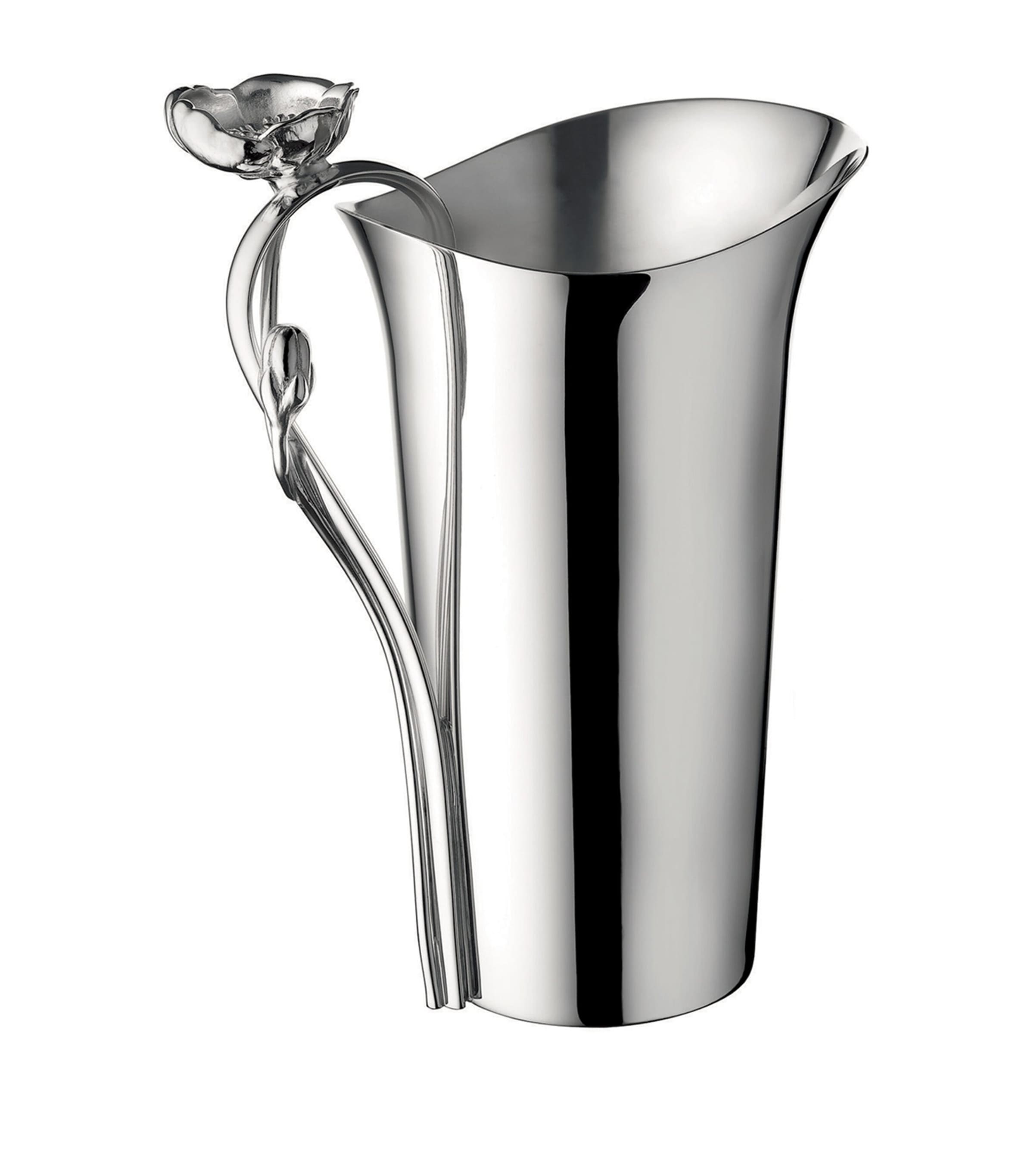 Shop Christofle Anemone Water Pitcher In Silver
