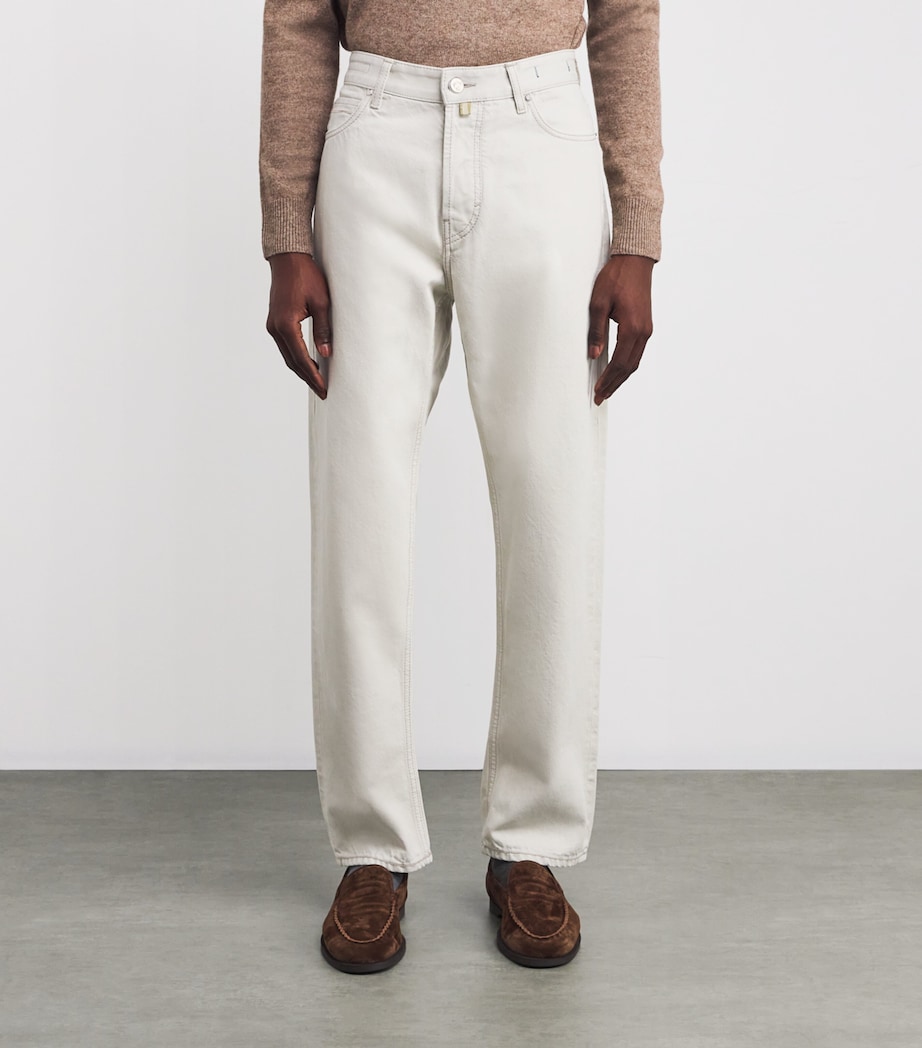 Cotton Pony-Patch Sean Relaxed Jeans 800D Image 3