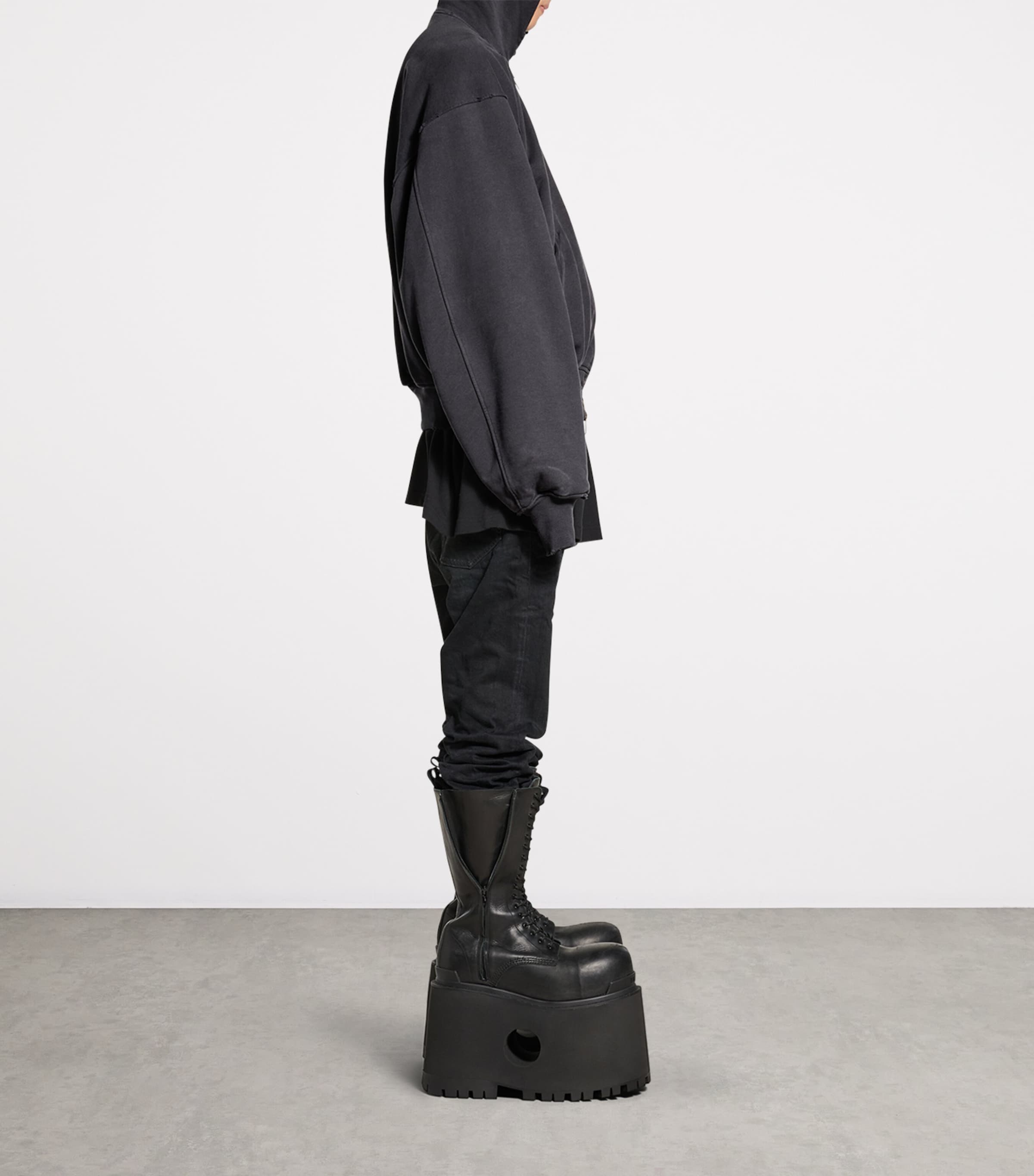 Cotton Hooded Bomber Jacket 8190 Image 5