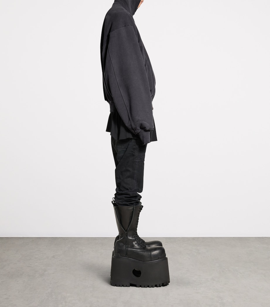 Cotton Hooded Bomber Jacket 8190 Image 5