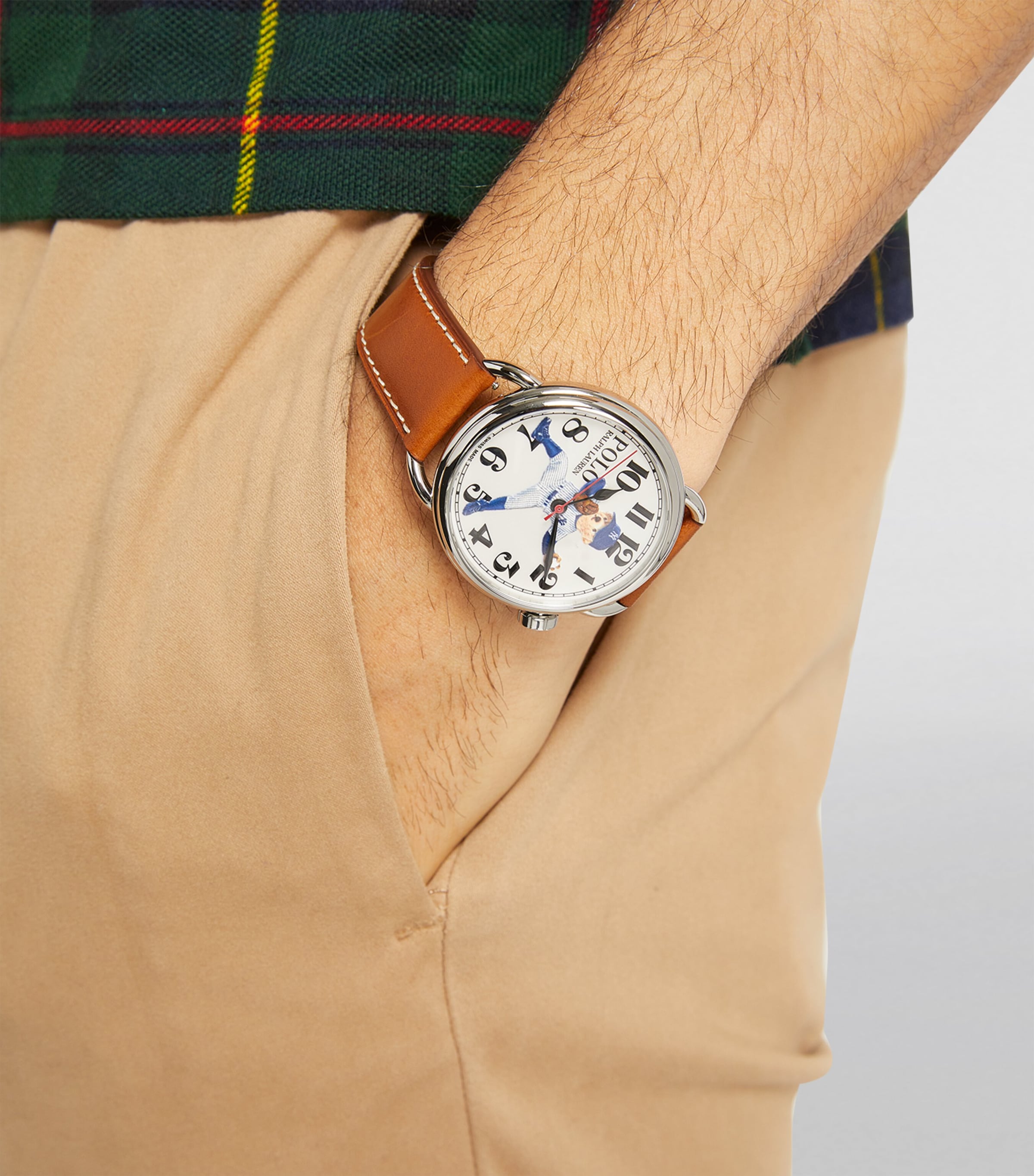 Polo Ralph Lauren Stainless Steel Polo Bear Yankees Watch