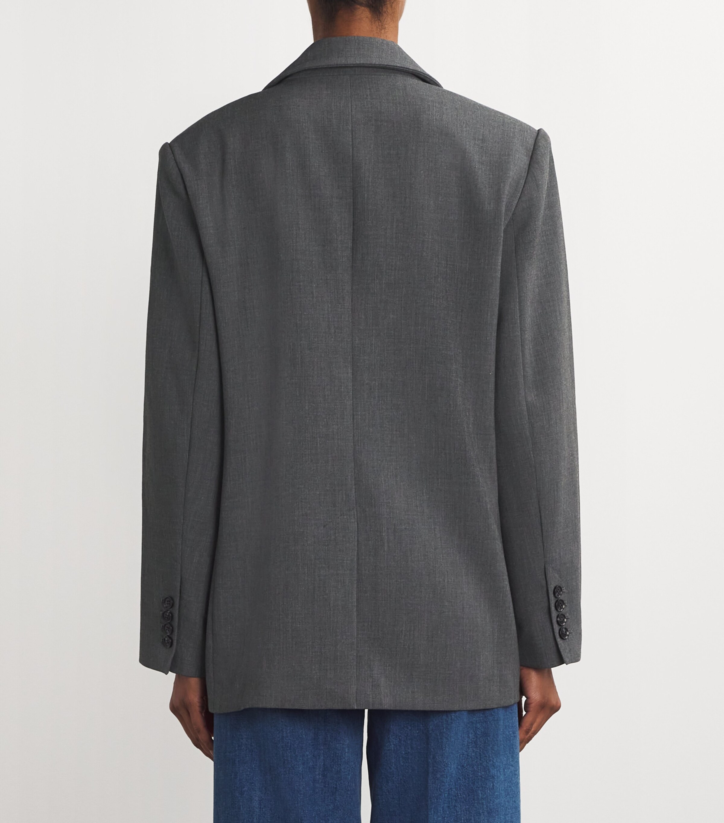 PAIGE Womens Sarto Blazer Charcoal Image 4