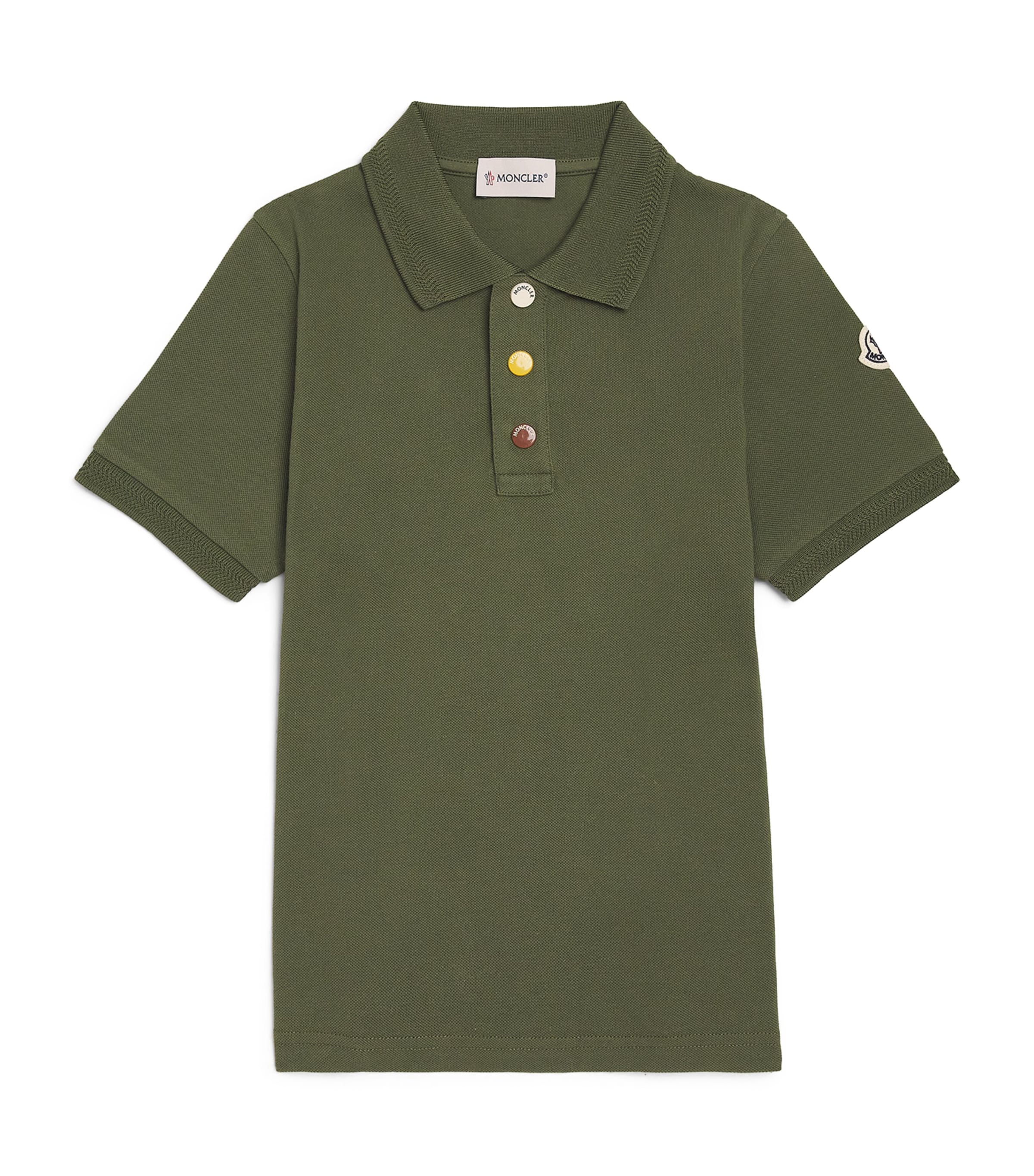 Moncler Enfant Cotton Piquet Polo Shirt (8-10 Years) Image 1