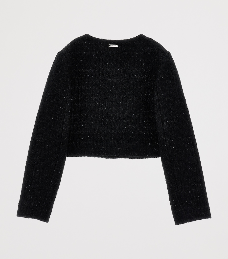 Bouclé Sequin Jacket (2-16 Years) NERO Image 2