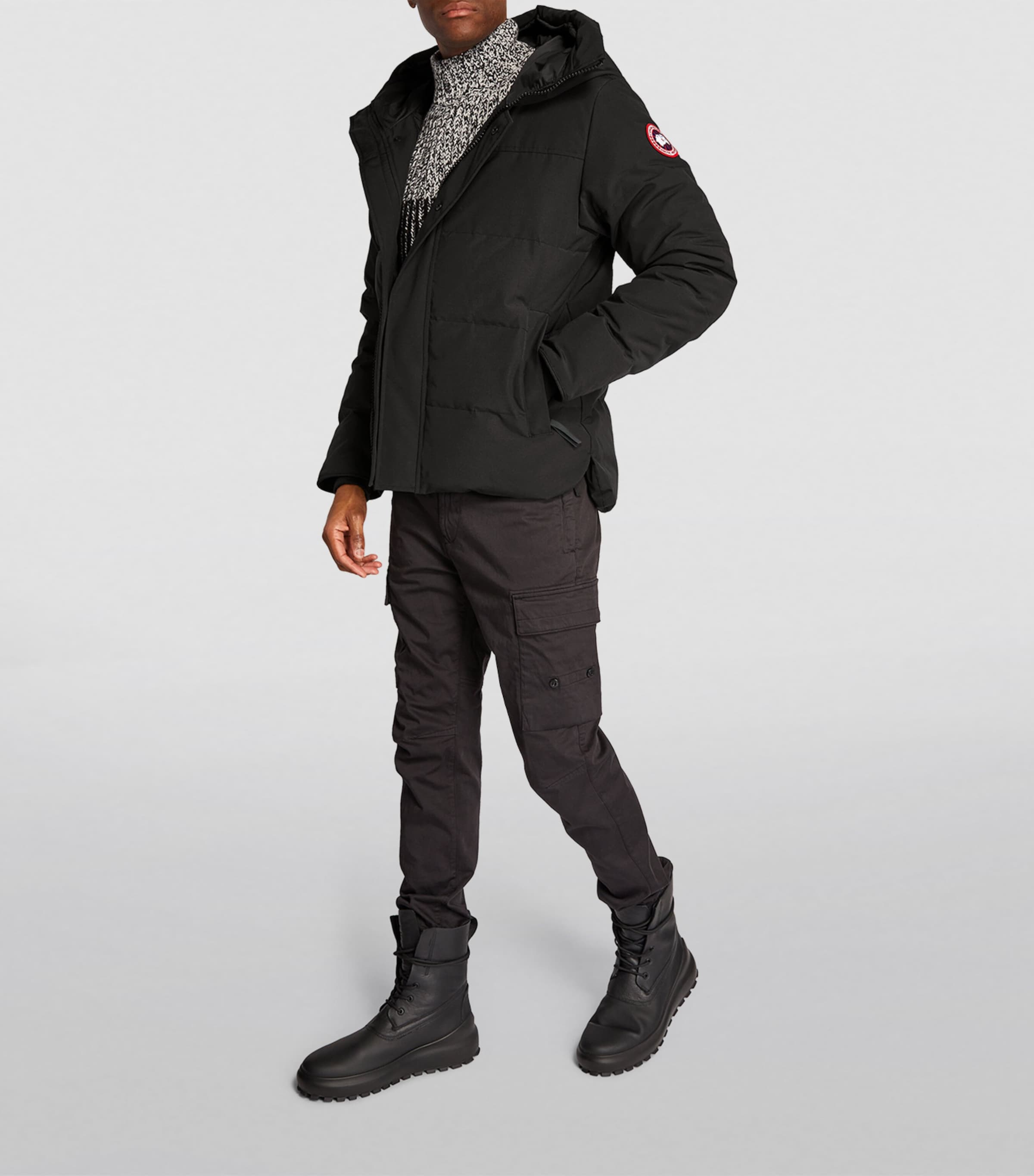 Canada Goose Black Puffer MacMillan Parka Jacket | Harrods US