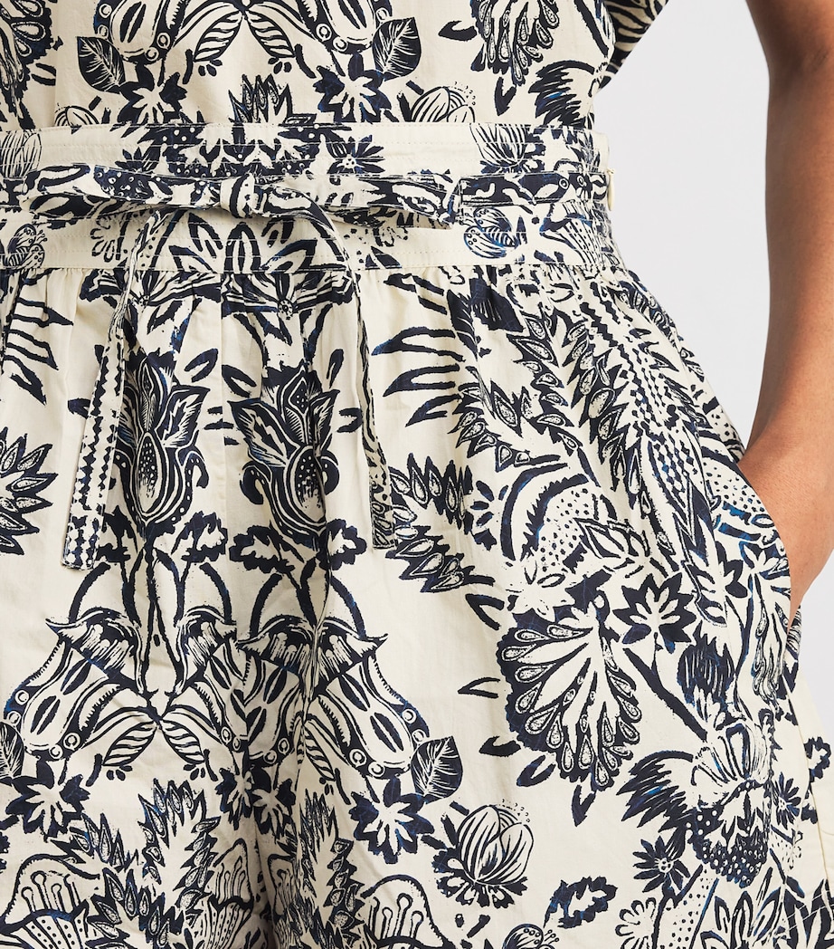 Cotton Rowan Shorts IVORY FLORA Image 6