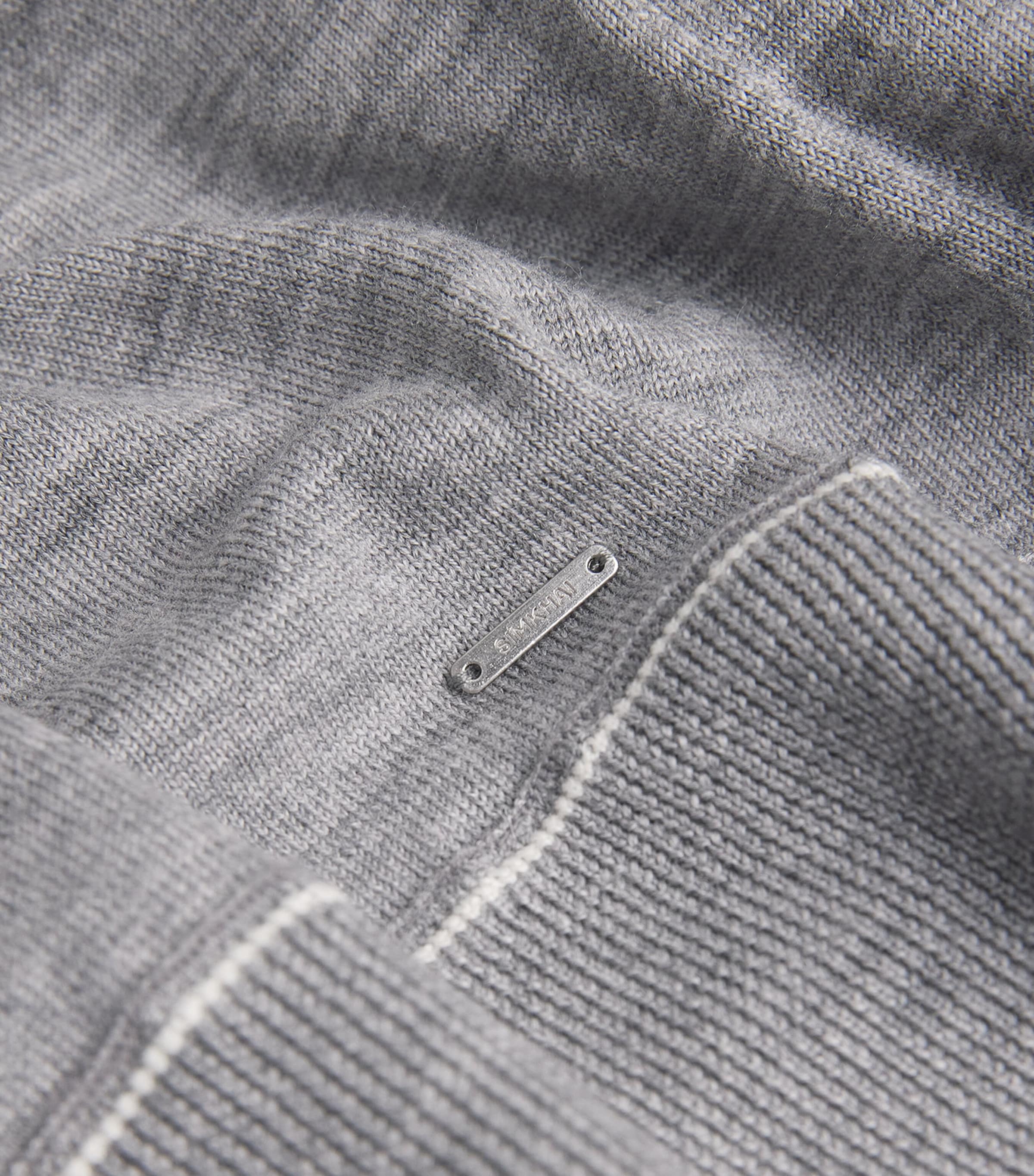 Wool Stripe Rugby Shirt HEATHER GREY MULTI Image 5