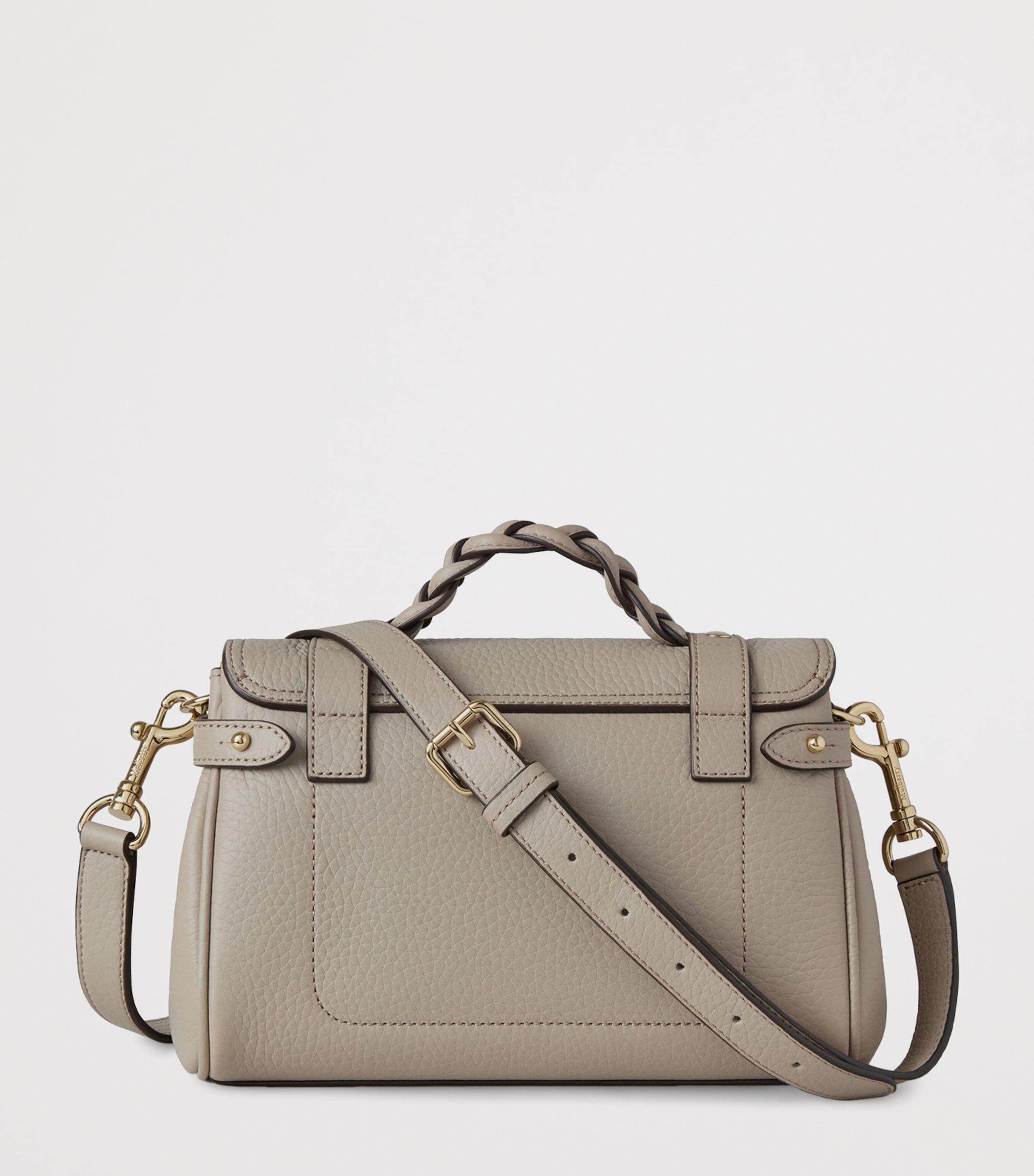 Mini Leather Alexa Top-Handle Bag CASHMERE TAUPE Image 3