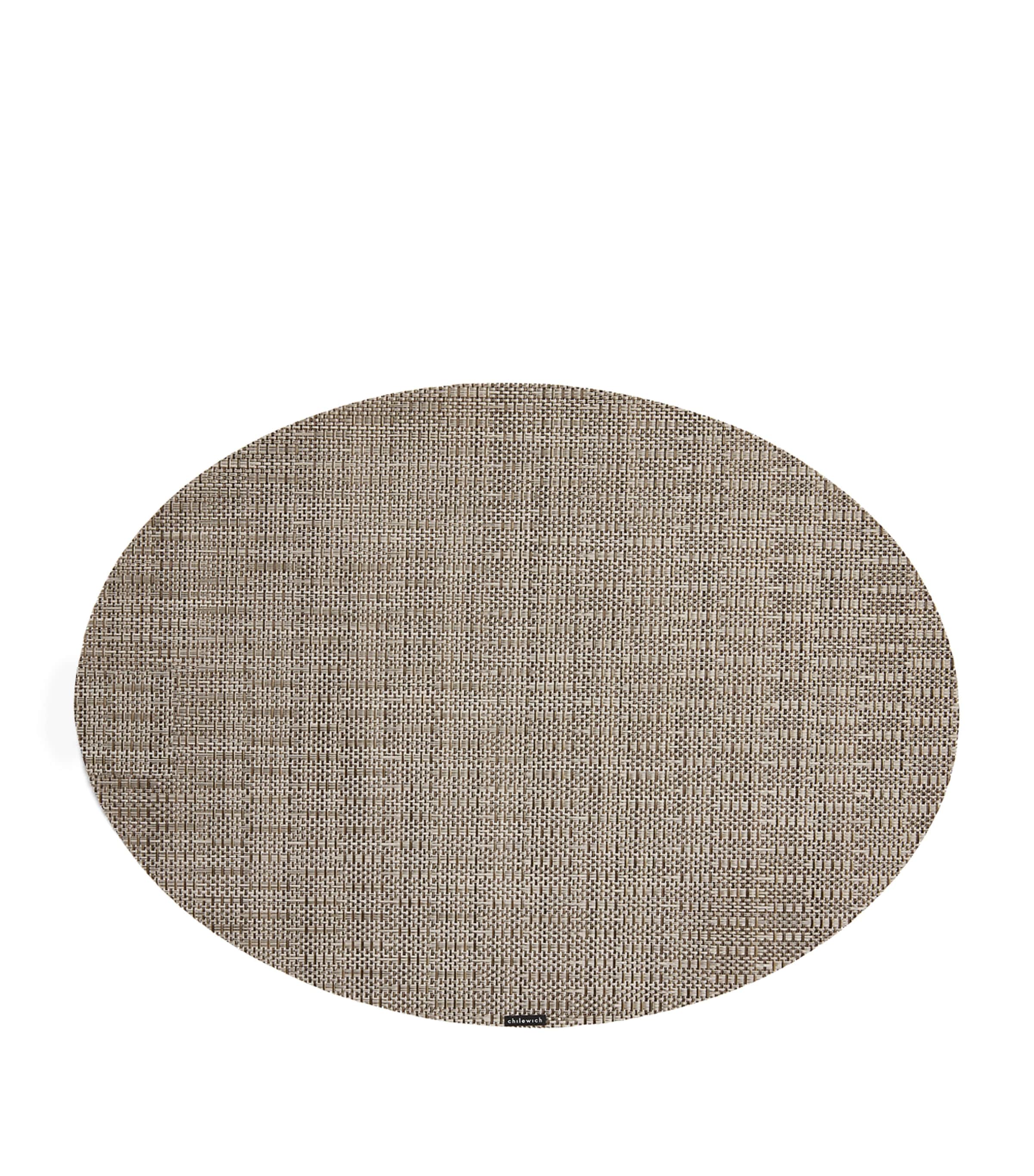 Thatch Oval Placemat (36cm x 50cm) UMBER Image 1