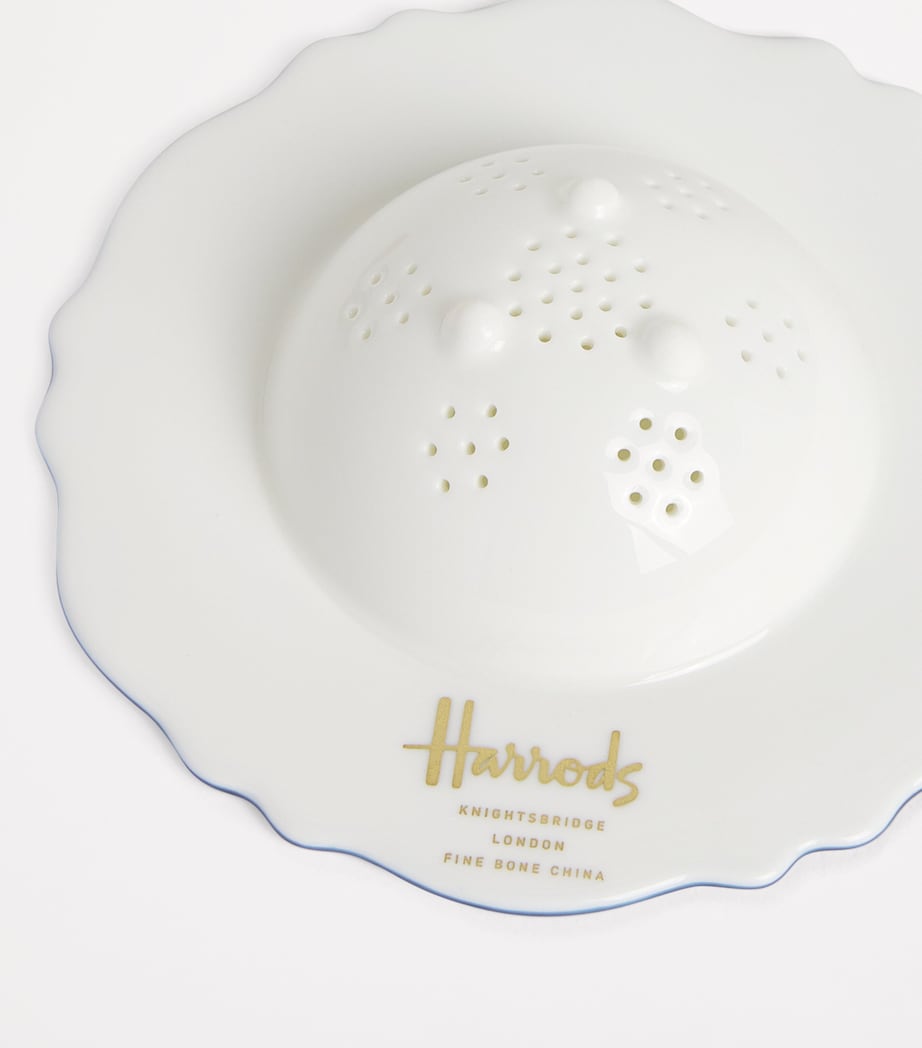 Bone China Toile Tea Strainer BLUE Image 4