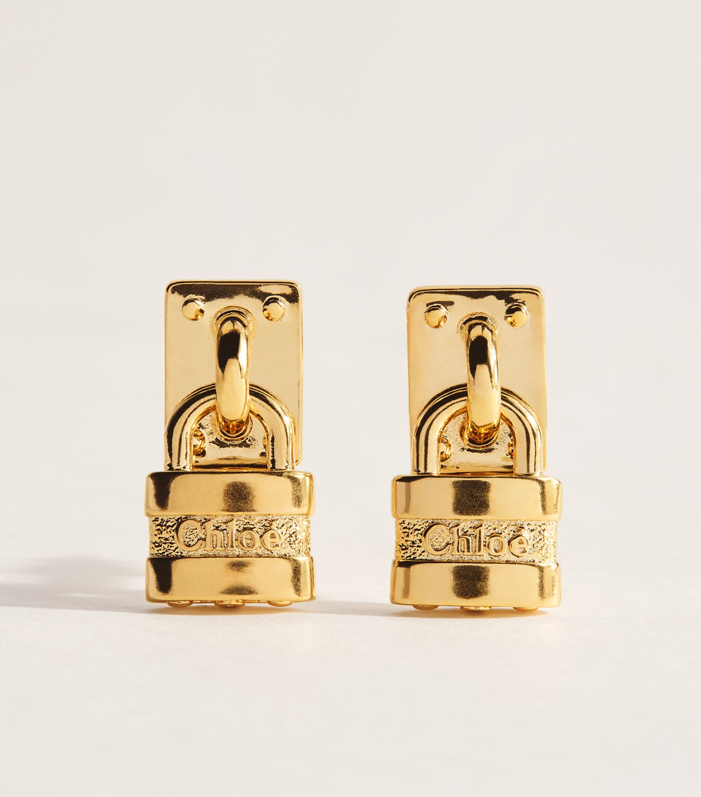 Chloé Mini Paddington Earrings Vintage Gold Image 1