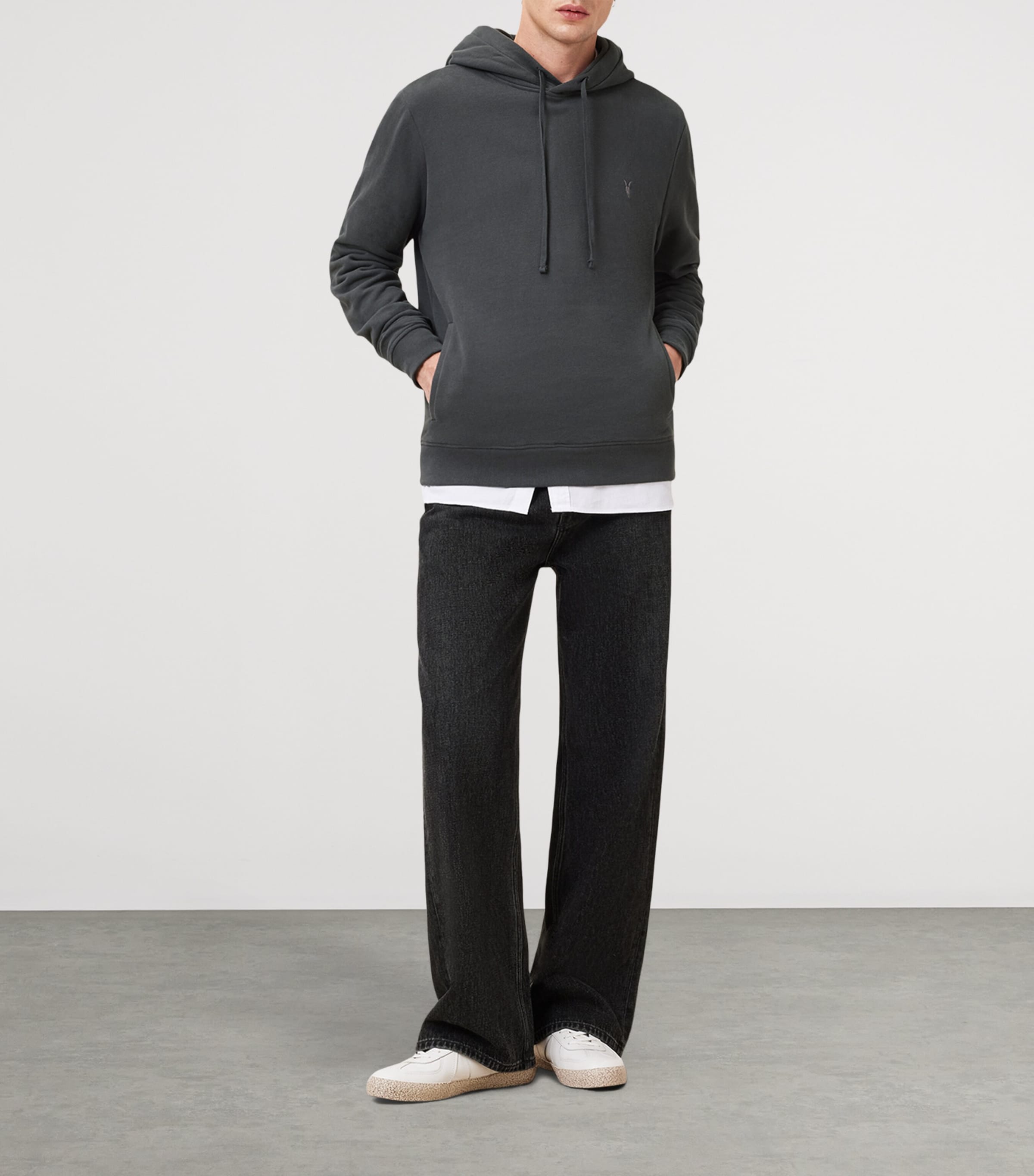 Organic Cotton Raven Ramskull Hoodie CARTER GREY Image 2