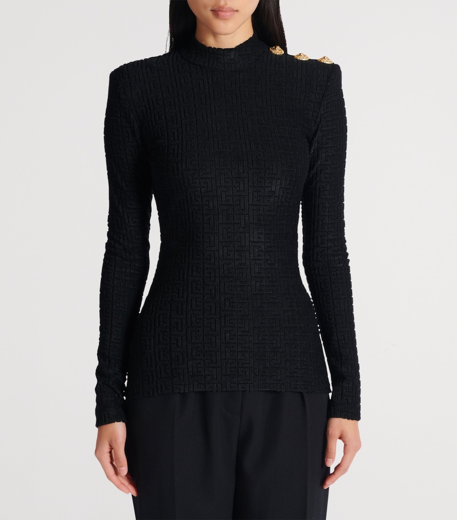 Bouclette Monogram Top 0PA NOIR Image 7