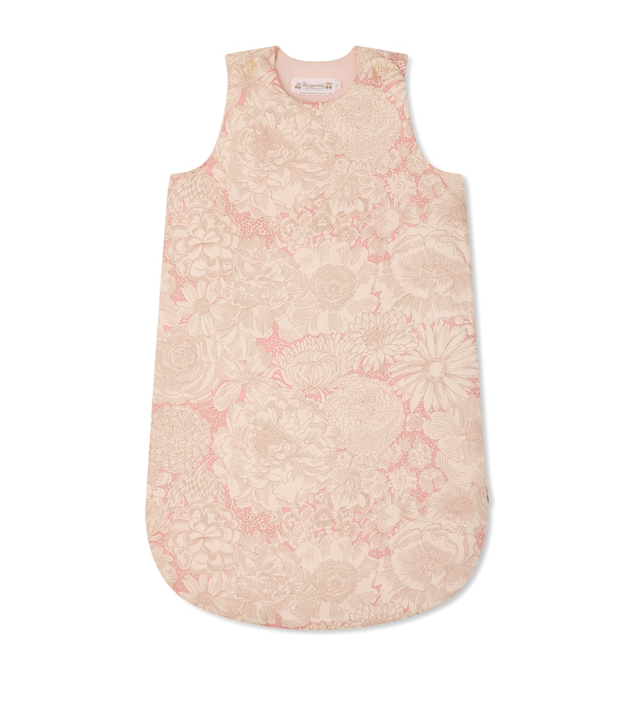 Bonpoint Cotton Joujou Sleeping Bag Fl Rose Moyen Image 1