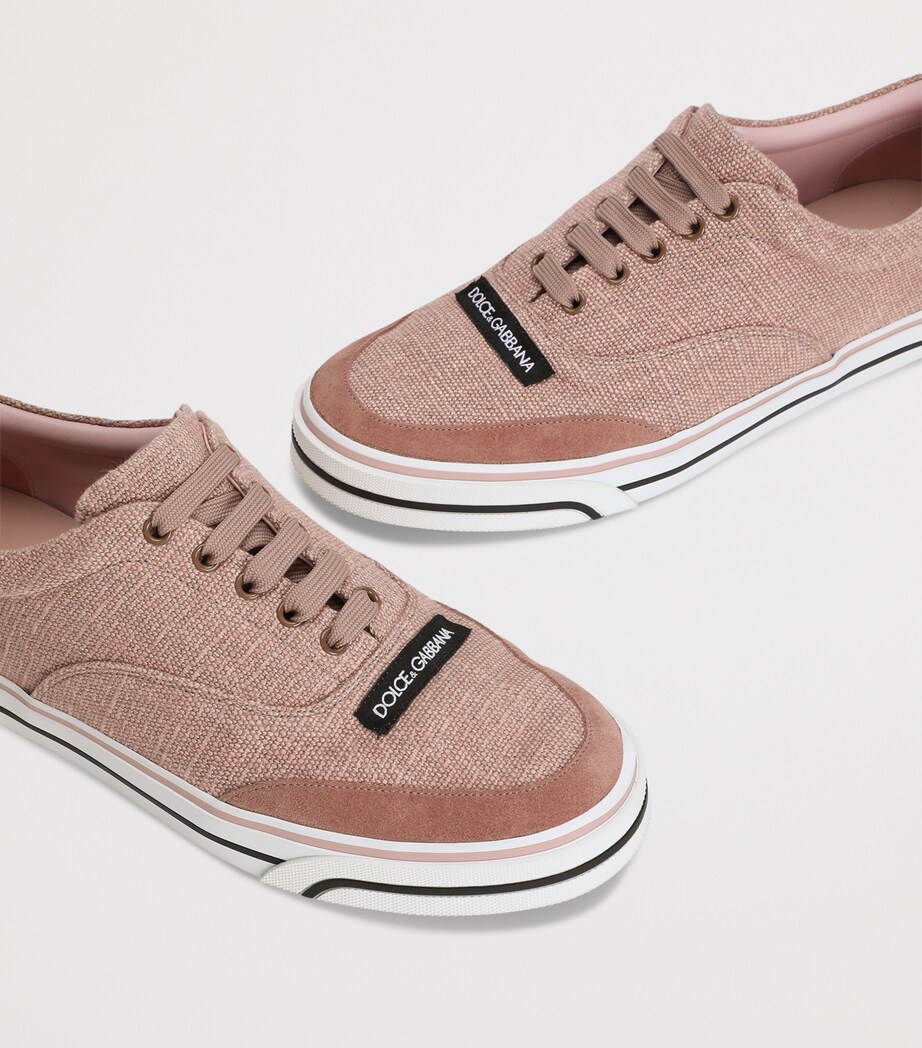 Dolce&Gabbana Sailing Low-Top Sneakers Rosa/make Up Image 4