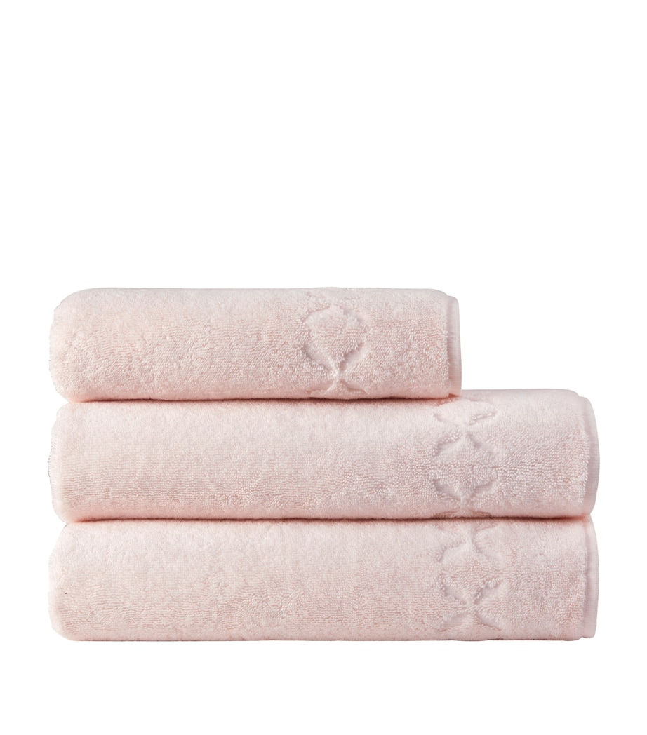 Yves Delorme Nature Hand Towel (55cm x 100cm) Poudre Image 5