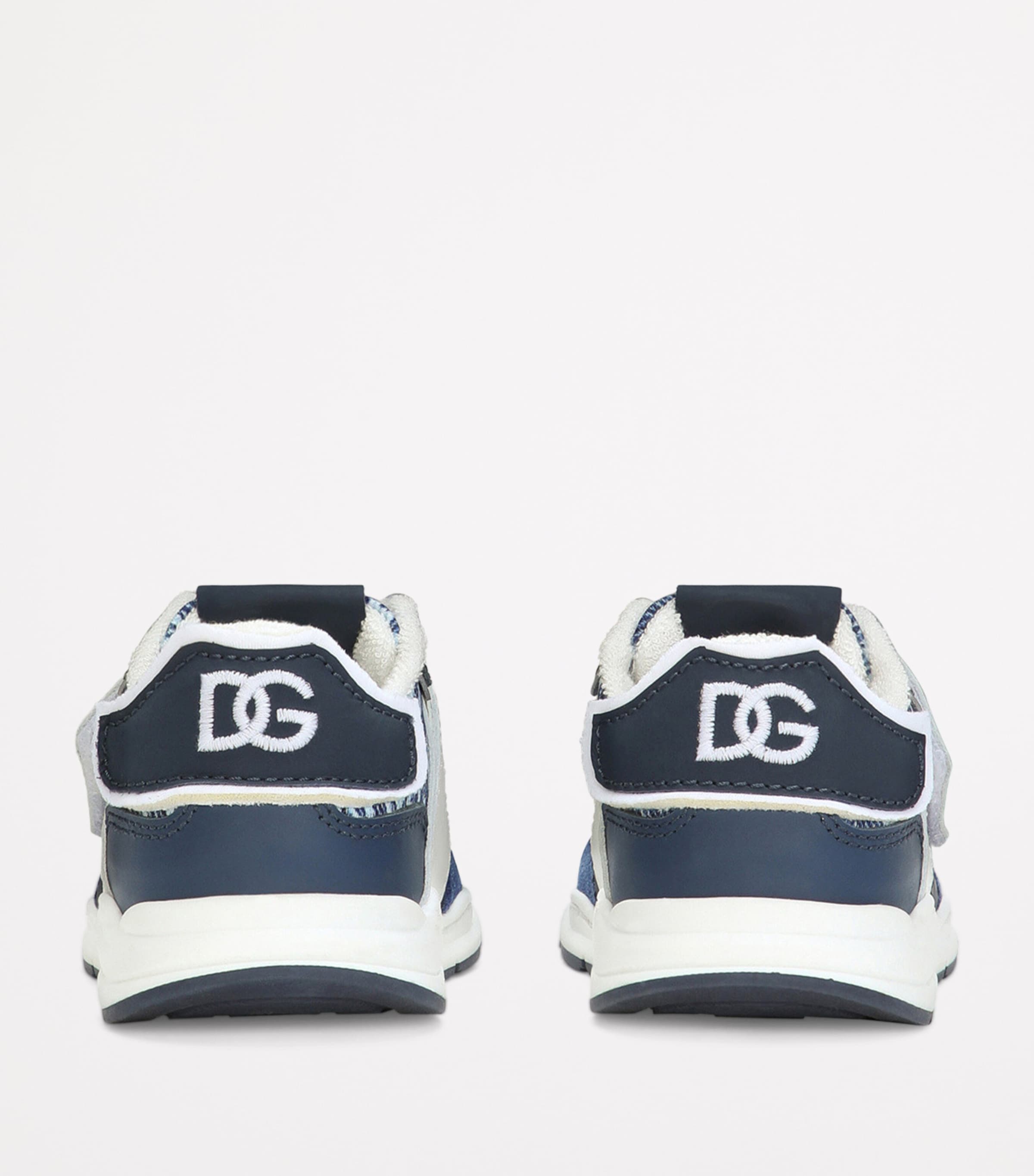 Logo Velcro Sneakers HBXCC-DG AZZURRO F.D Image 3