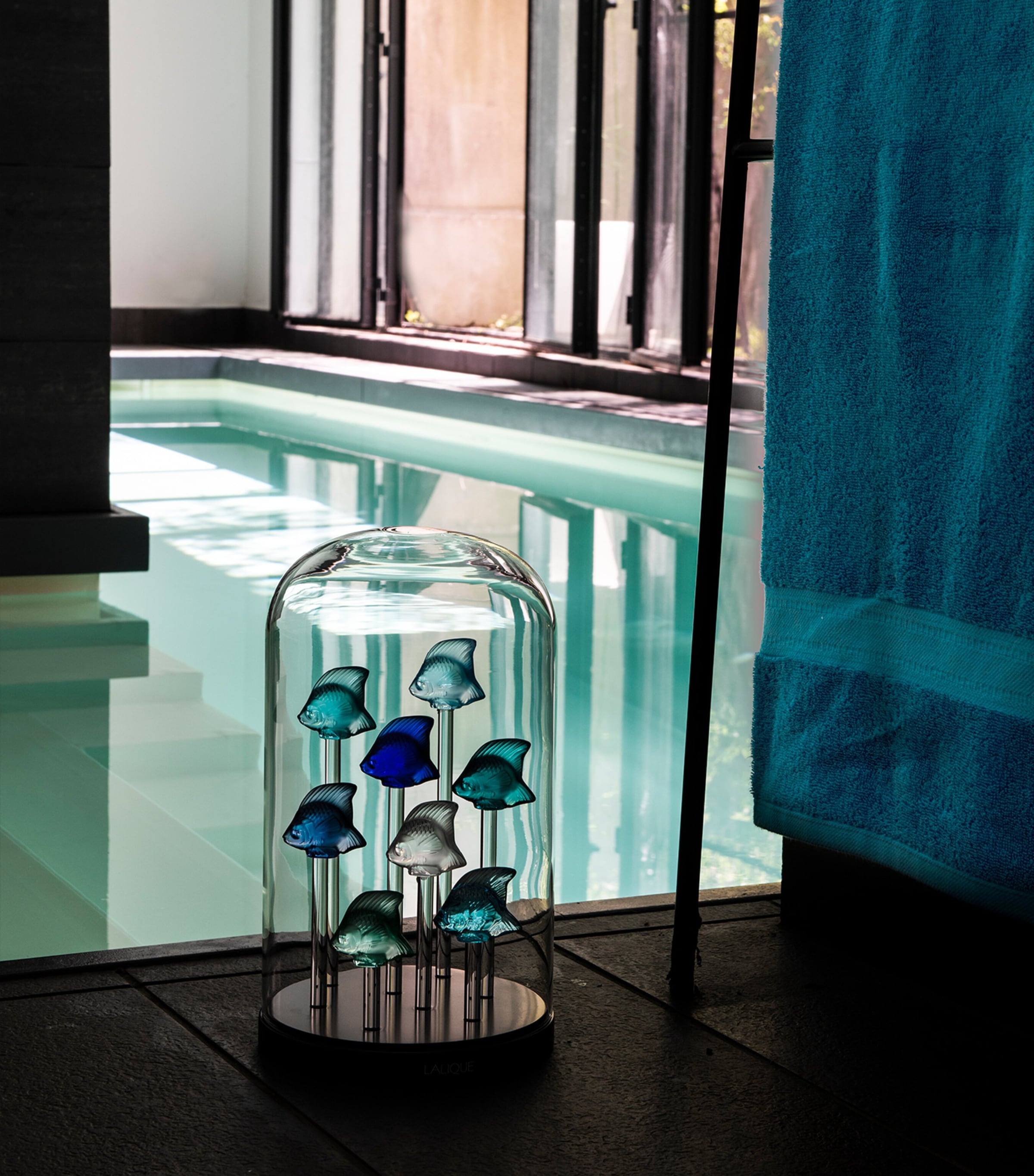 Crystal Fish Sculpture TURQUOISE Image 2