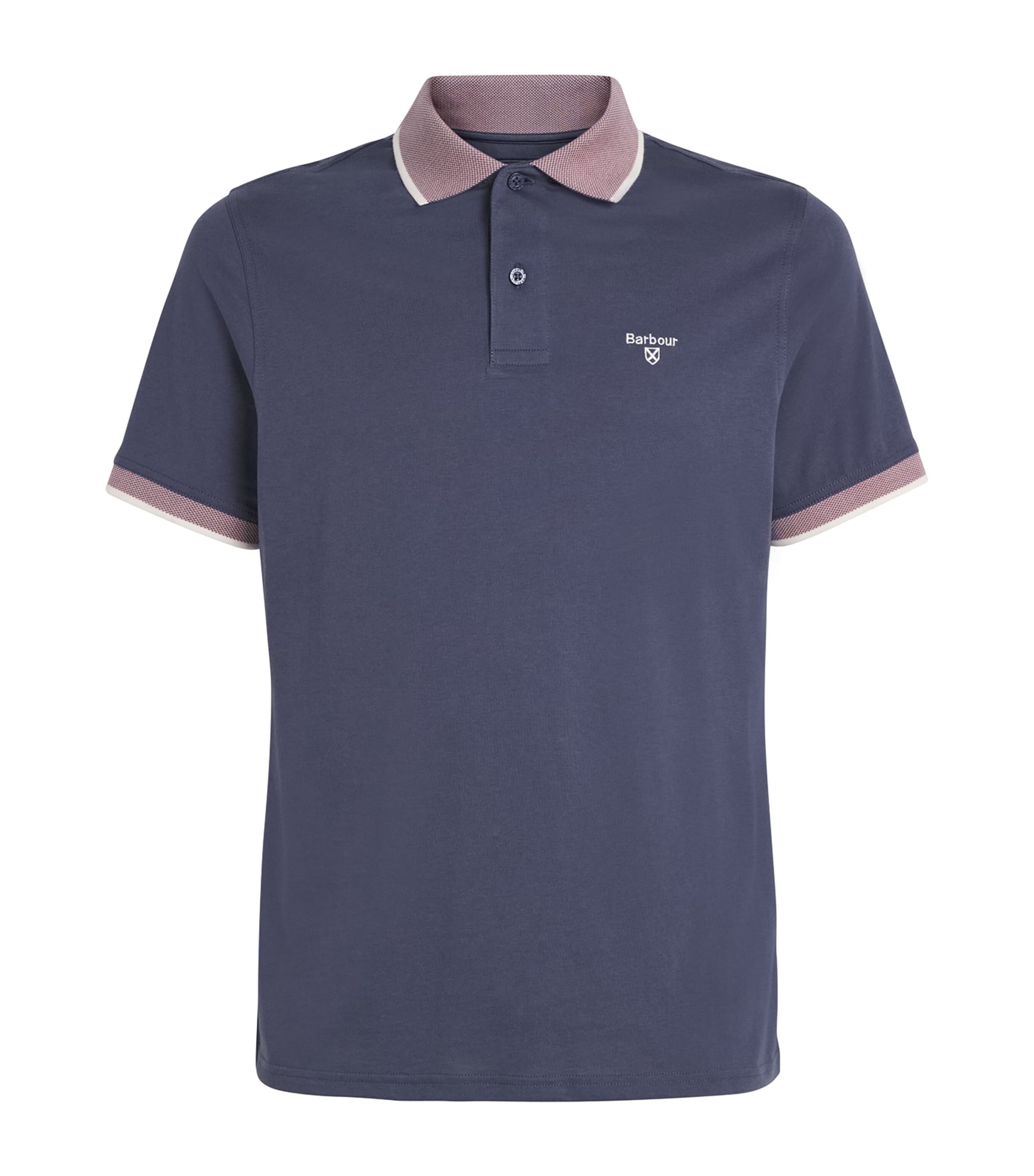 Barbour Mens Cotton Cornsay Polo Shirt Washed Image 1
