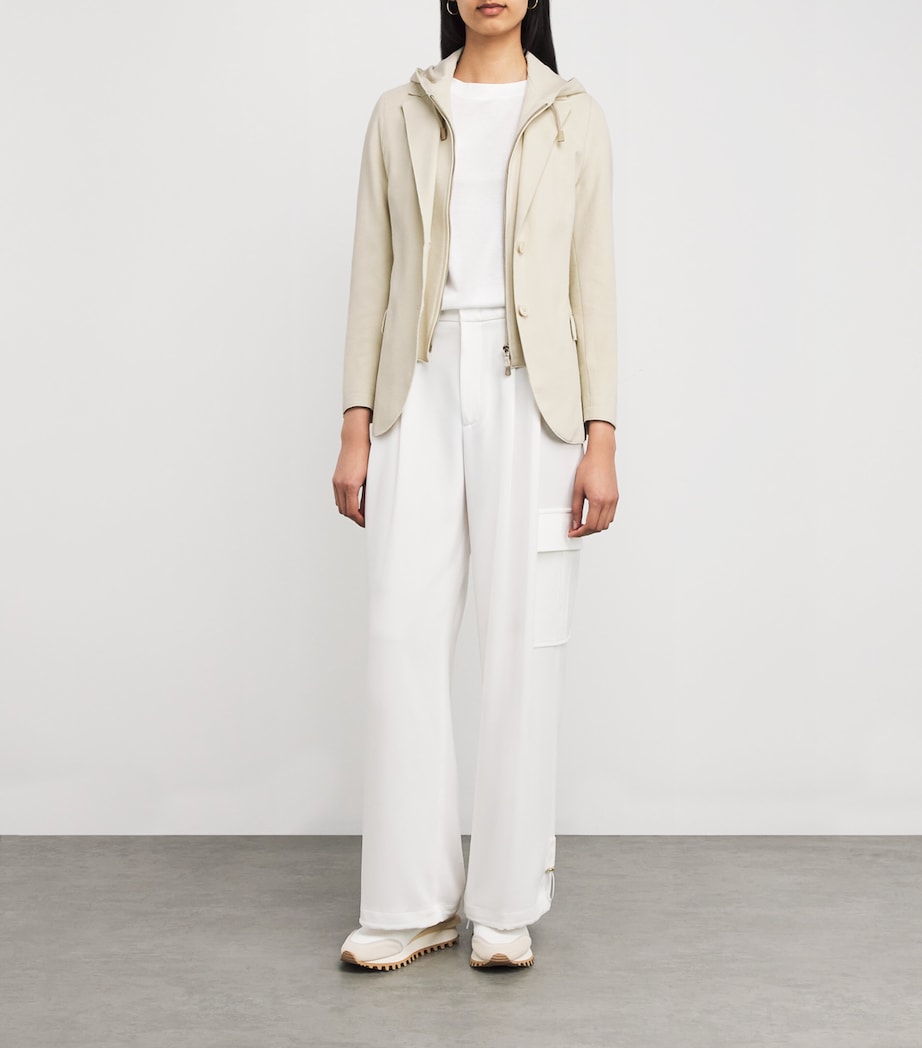 Stretch-Cotton Layered Blazer SABBIA Image 2