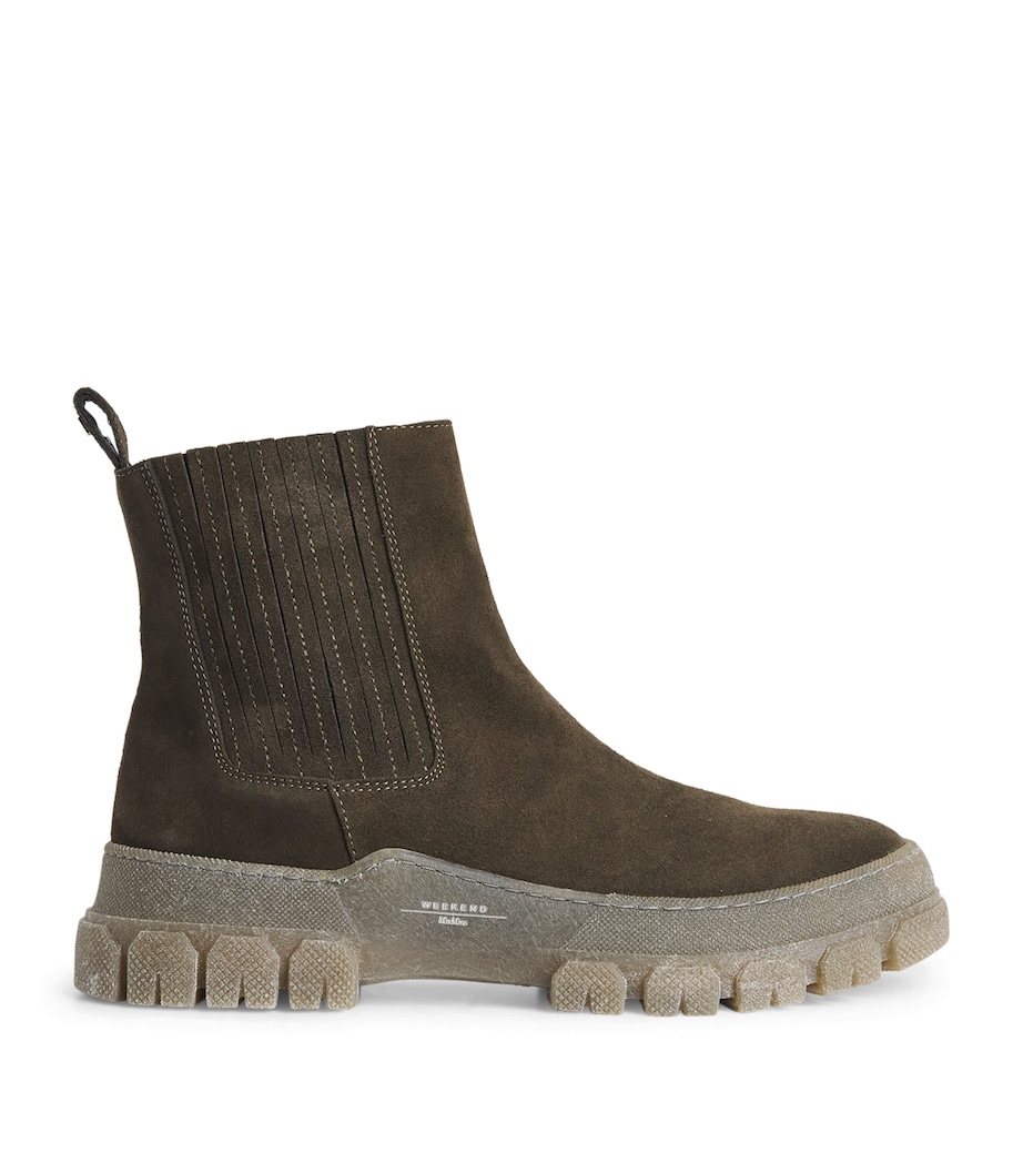 Suede Chelsea Boots KAKI Image 1