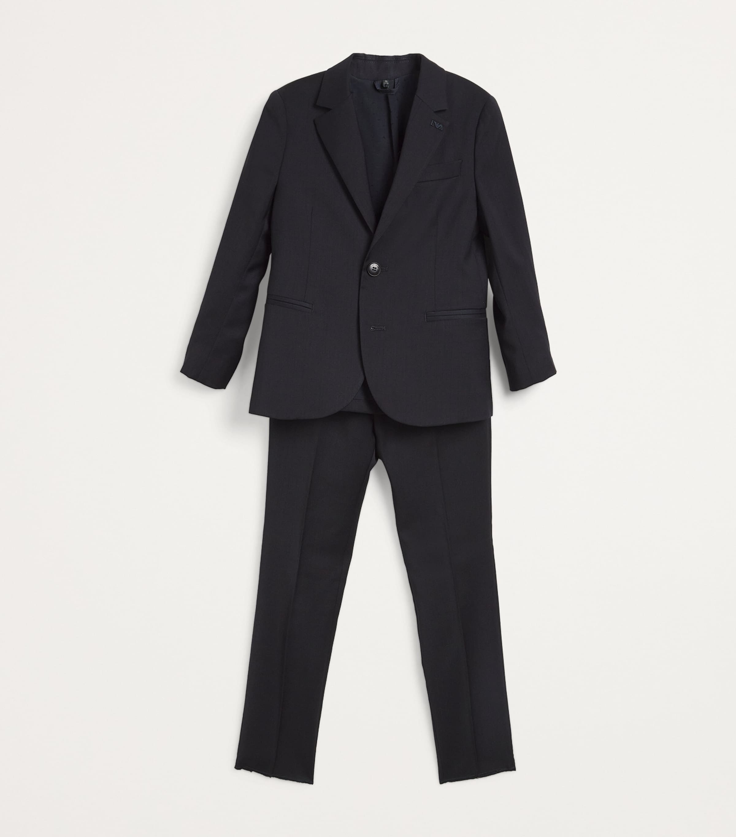 Emporio Armani Kids Blue Single-Breasted Traditional Suit (5-16