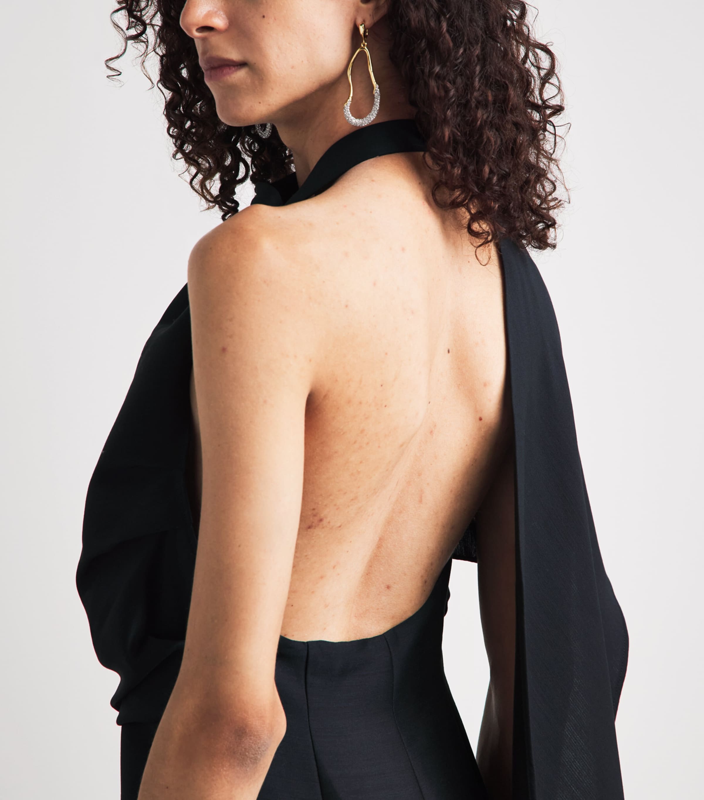 Róhe Womens Draped Open-Back Maxi Dress Night Image 5