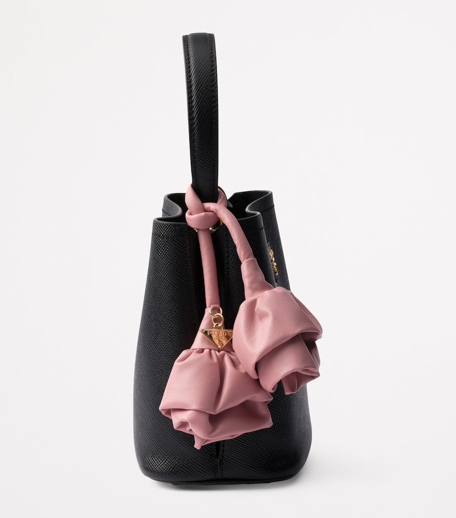 Mini Saffiano Leather Panier Top-Handle Bag F0G9F Image 4