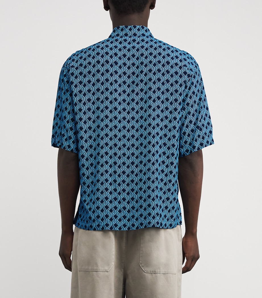 Rope-Print Shirt NAVY BLUE Image 4