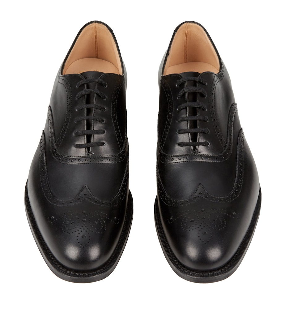 Berlin Punched Oxford Shoes BLACK Image 3