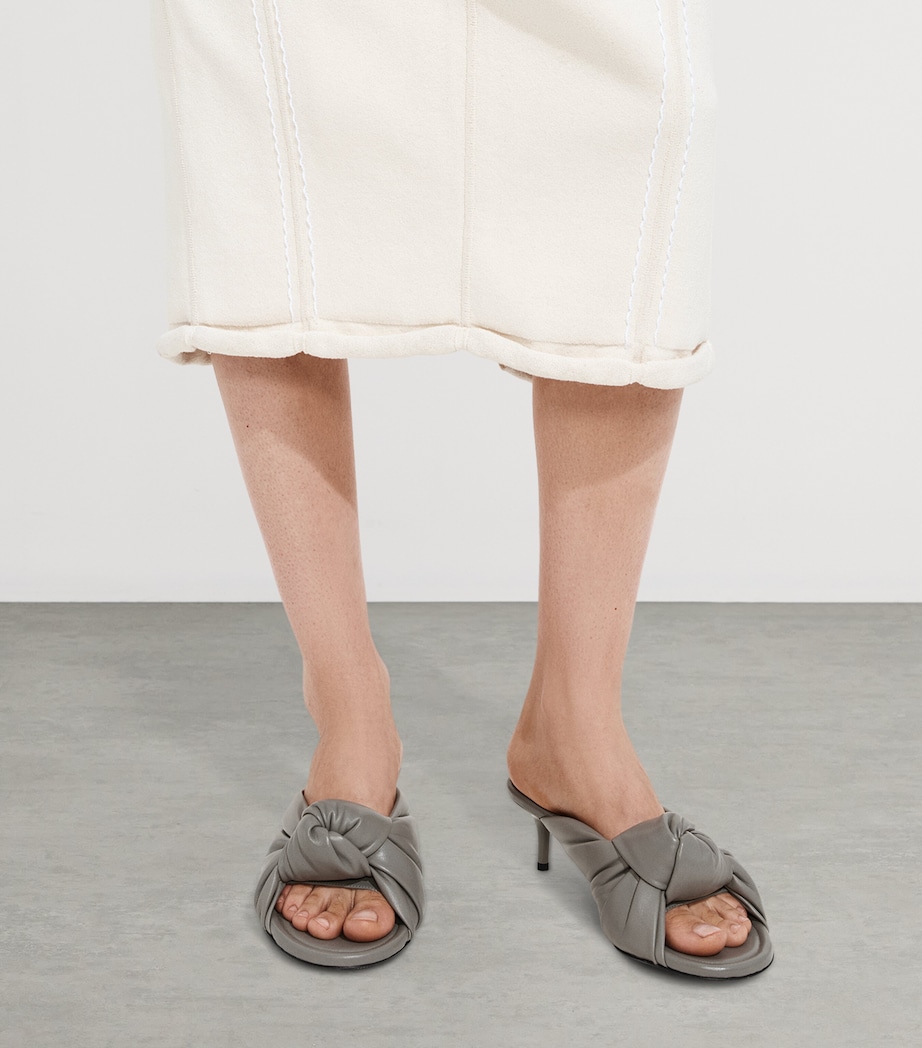 Bottega Veneta Leather Knot Mules 50 Image 2