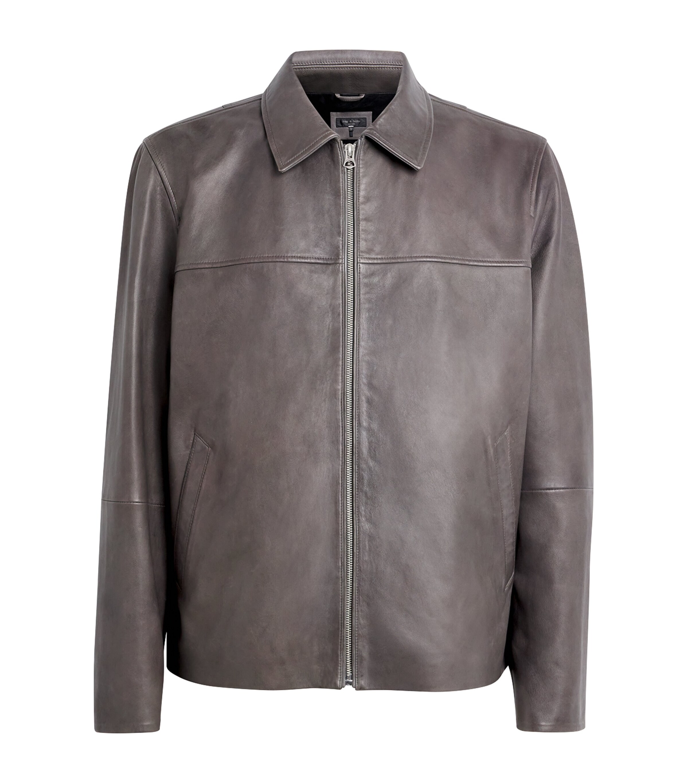 E Raf Leather Bomber Jacket レザーブルゾン グレー Rocky Monroe｜PUレザー A-2型中綿フライトブルゾン | Rakuten