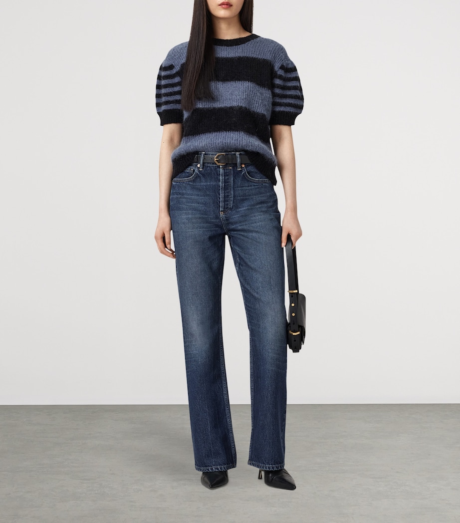 Stripe Clem Sweater BLACK/BLUE Image 3