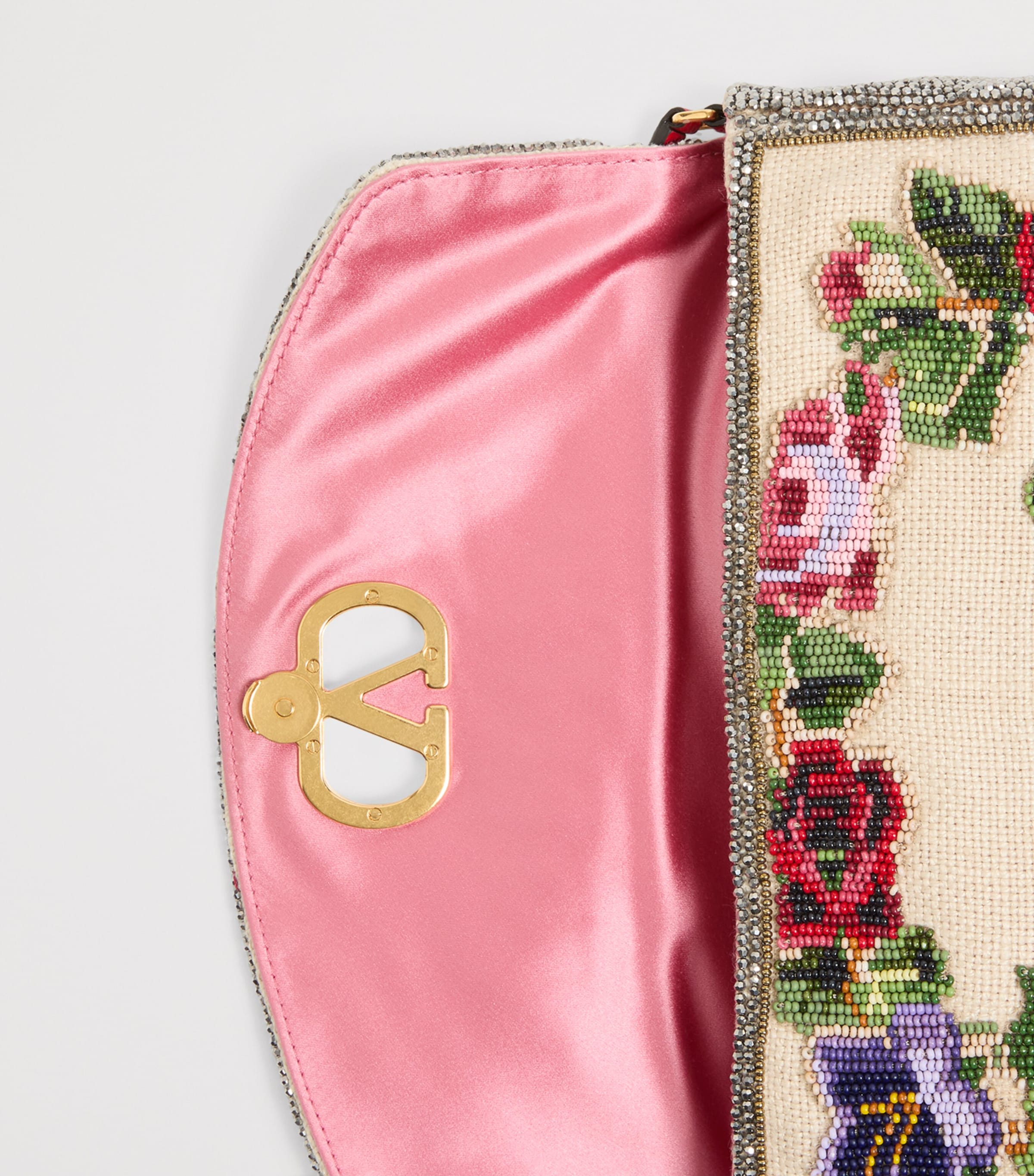 クラッチバッグ Valentino Garavani `Vain Soft` Clutch Valentino Garavani Vain Clutch Bag In Shiny Calfskin for