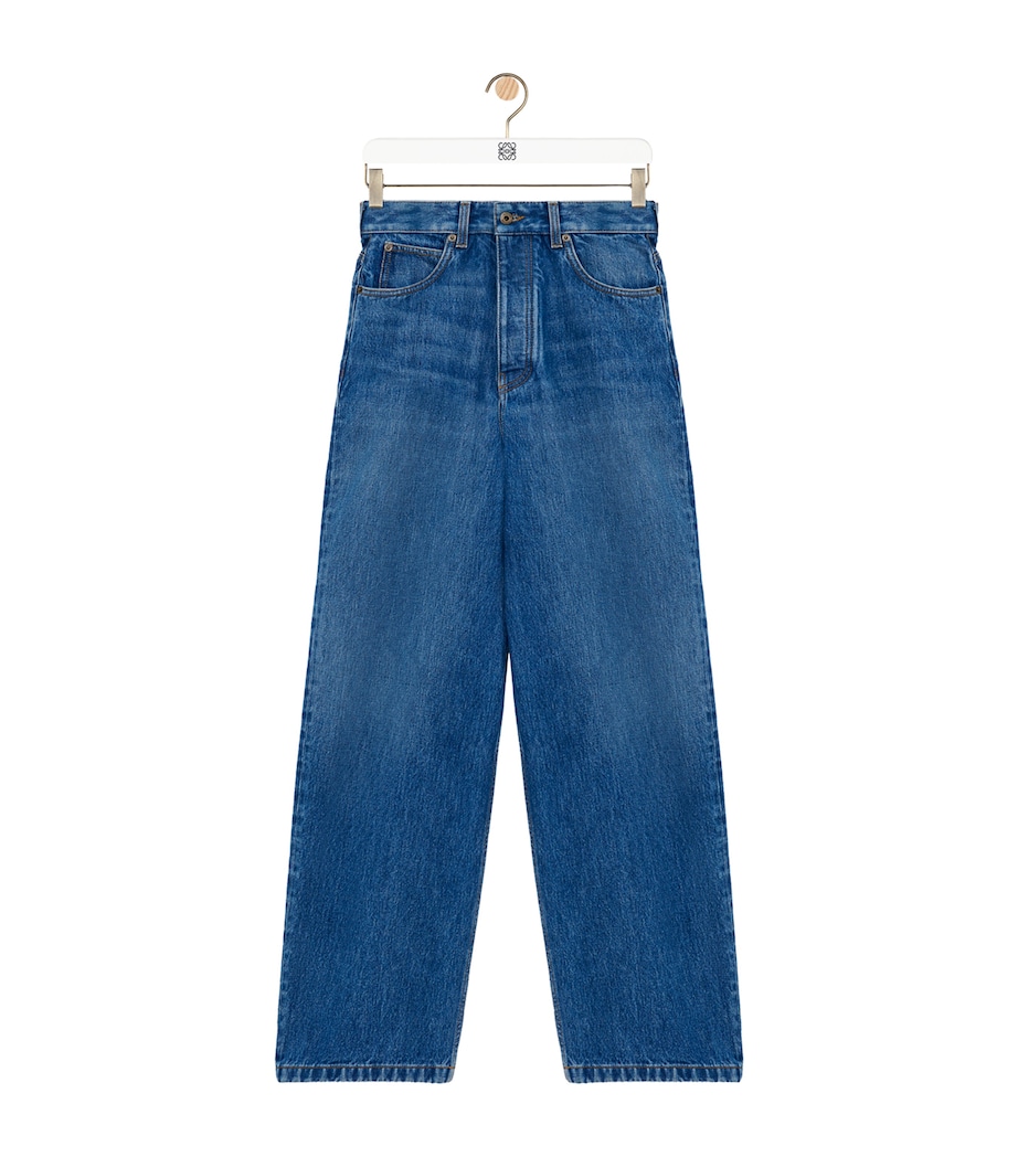 Relaxed-Fit Curved-Leg Jeans VINTAGE BLUE Image 1