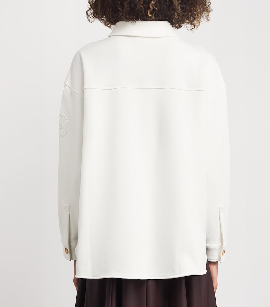 Cotton-Blend Shirt Jacket 001 OPTICAL WHITE Image 4